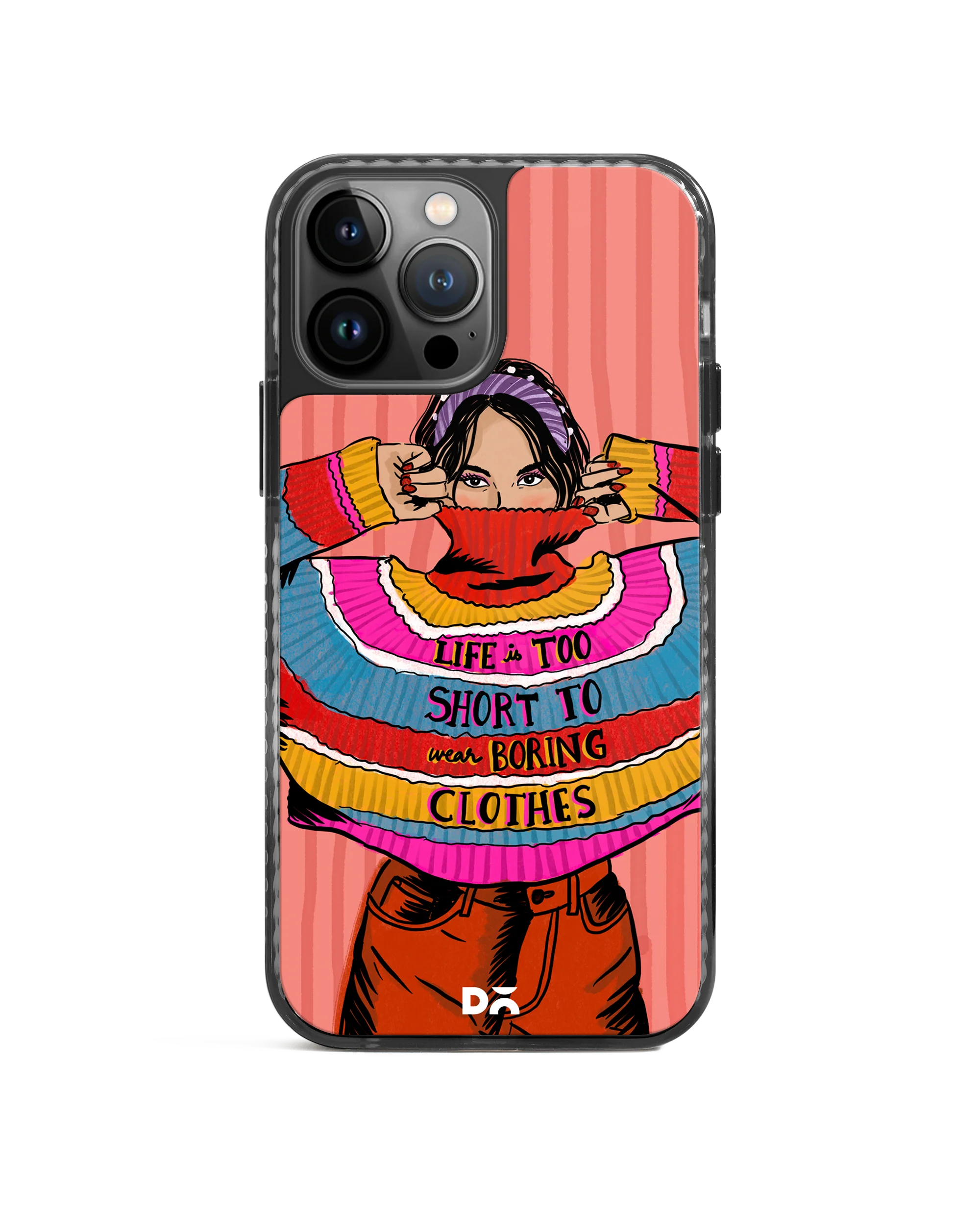 DailyObjects Colourblock Jumper Stride 2.0 Phone Case Cover For iPhone 15 Pro