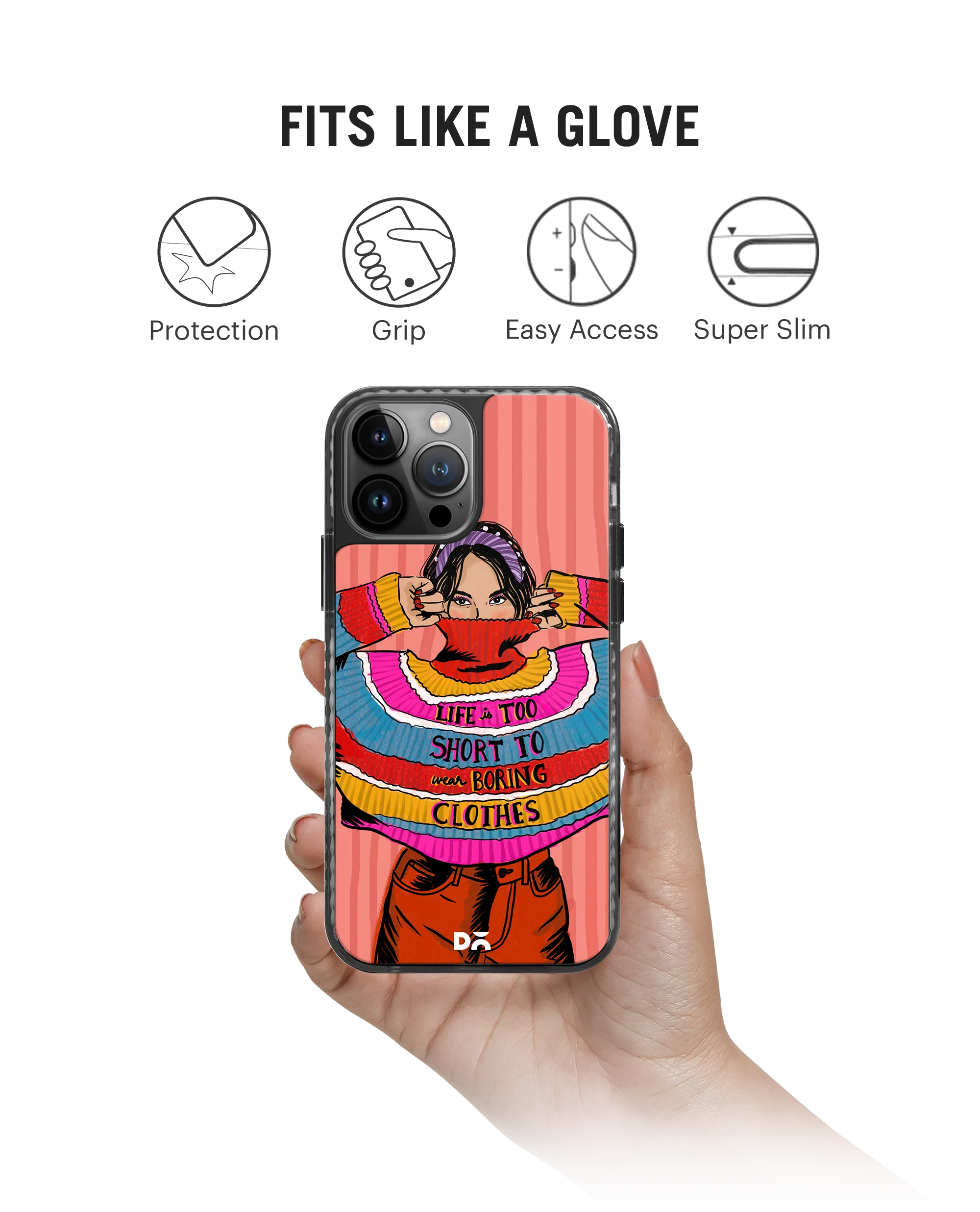 DailyObjects Colourblock Jumper Stride 2.0 Phone Case Cover For iPhone 15 Pro Max - Image 2