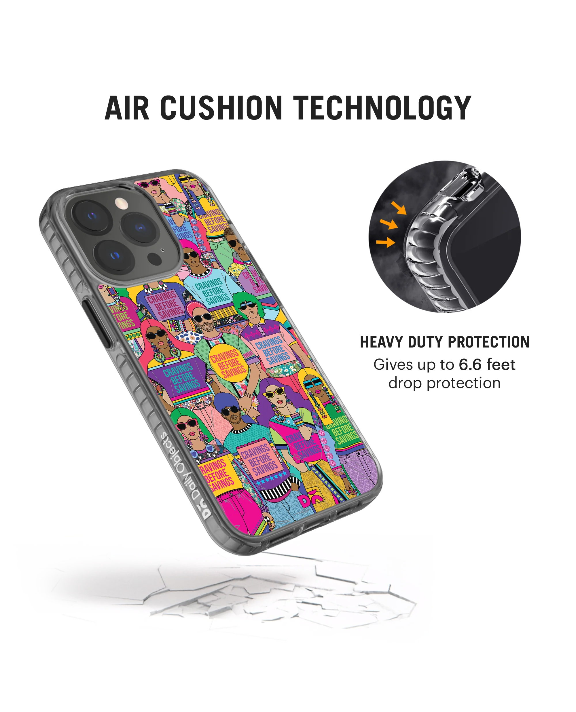 DailyObjects Cravings Before Savings Stride 2.0 Phone Case Cover For iPhone 15 Pro - Image 5