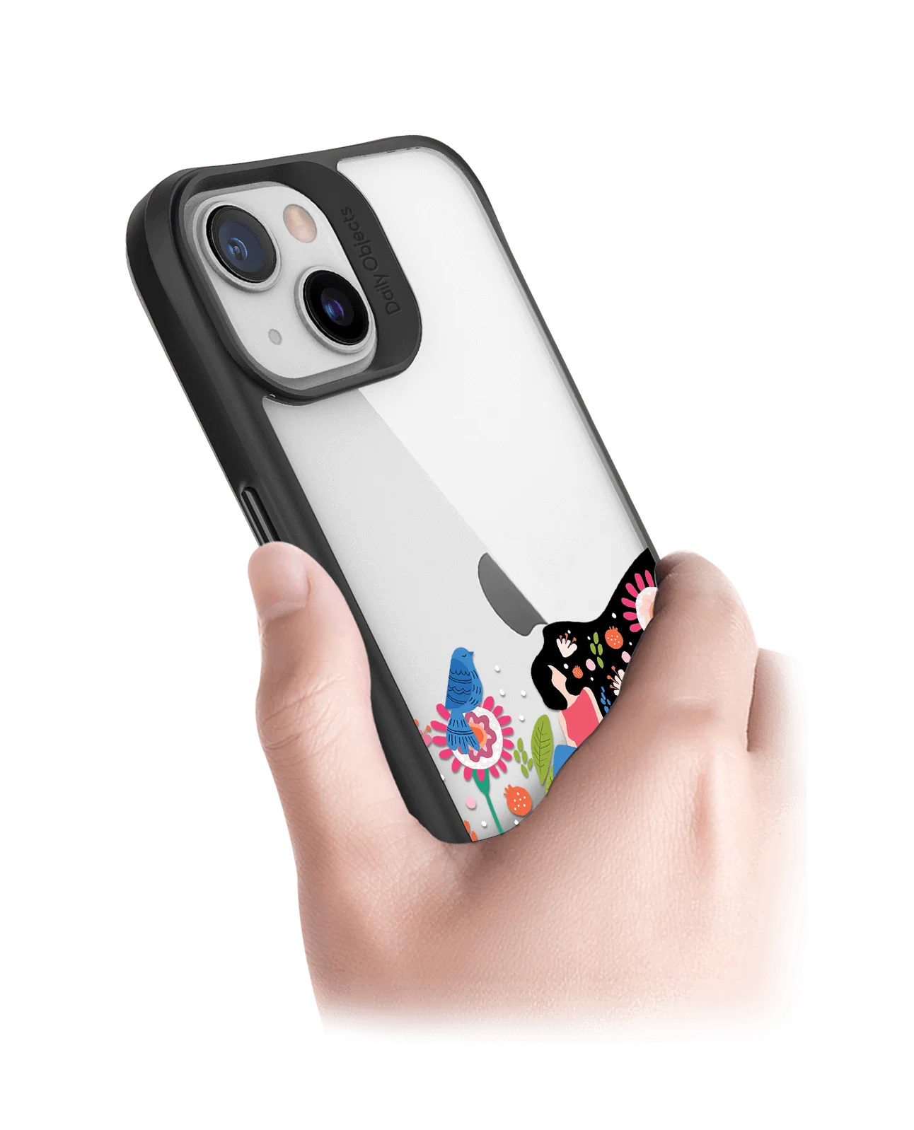 DailyObjects Day Dreamer Black Hybrid Clear Case Cover For iPhone 13 Mini - Image 2