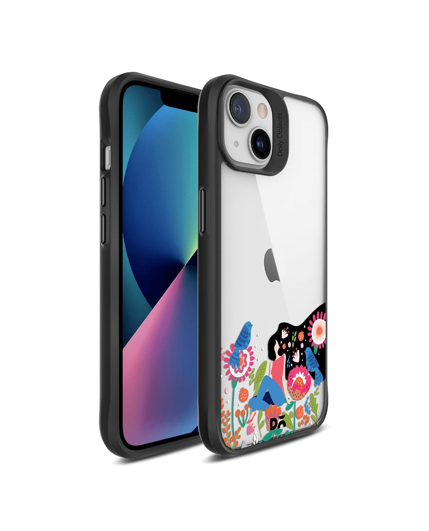 DailyObjects Day Dreamer Black Hybrid Clear Case Cover For iPhone 13 Mini - Image 3