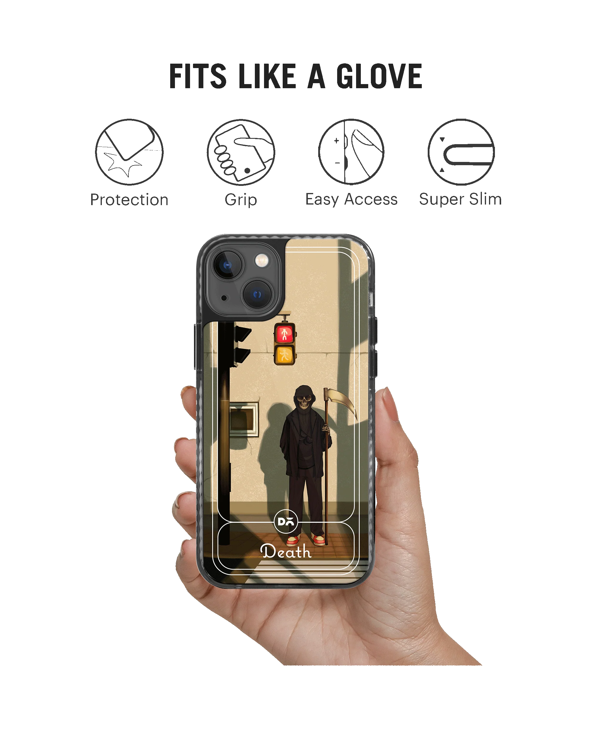 DailyObjects Death Stride 2.0 Case Cover For iPhone 13 Mini - Image 2
