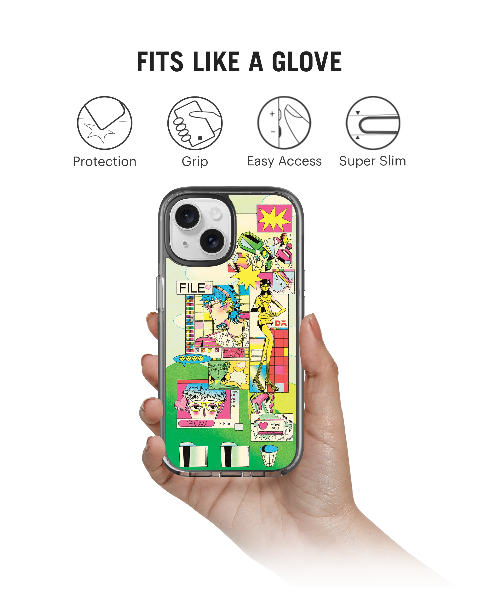 DailyObjects Digital Arcade Stride 3.0 MagSafe Case Cover For iPhone 15 - Image 2
