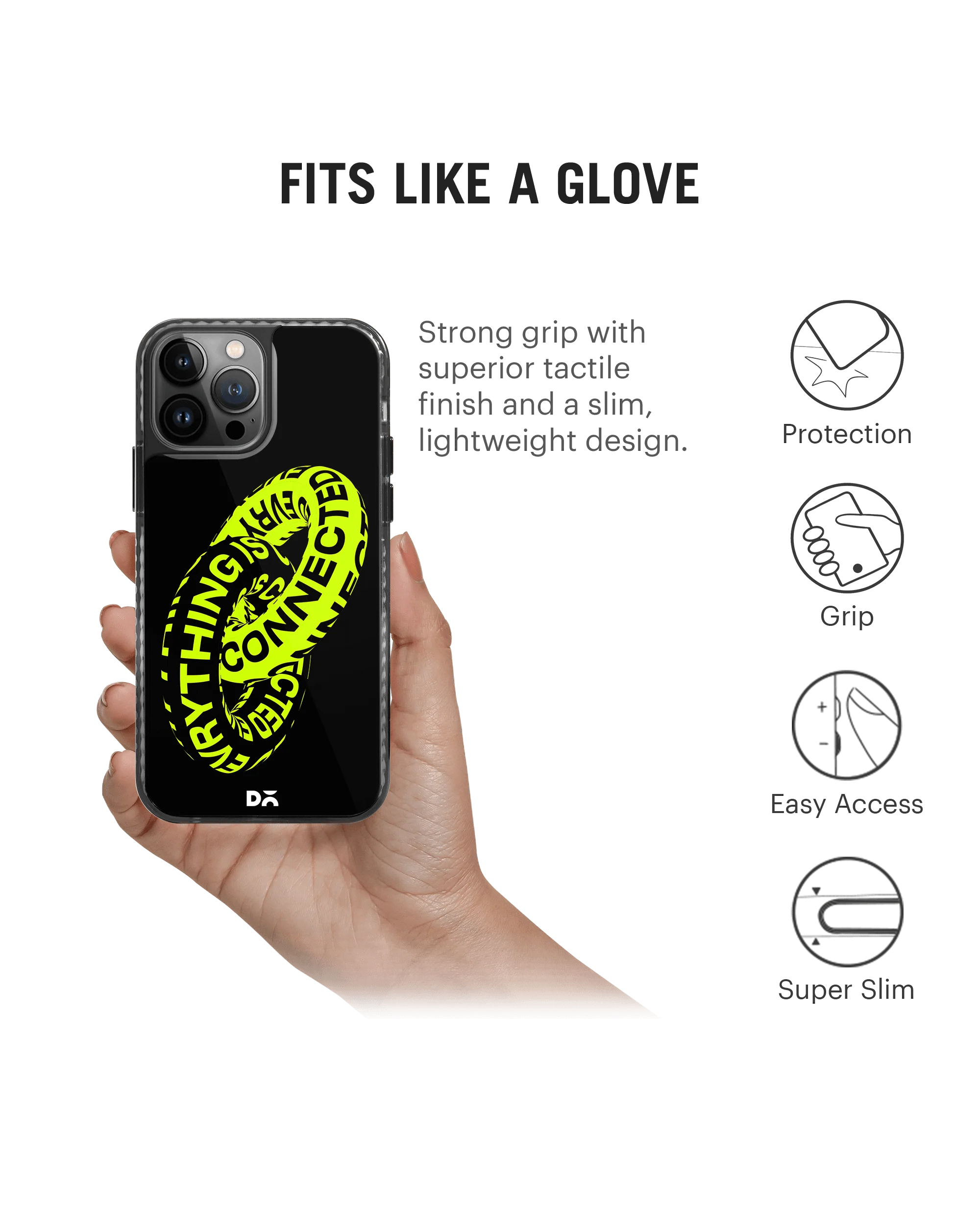 DailyObjects Everything Is Connected Stride 2.0 Case Cover For iPhone 13 Pro - Image 2