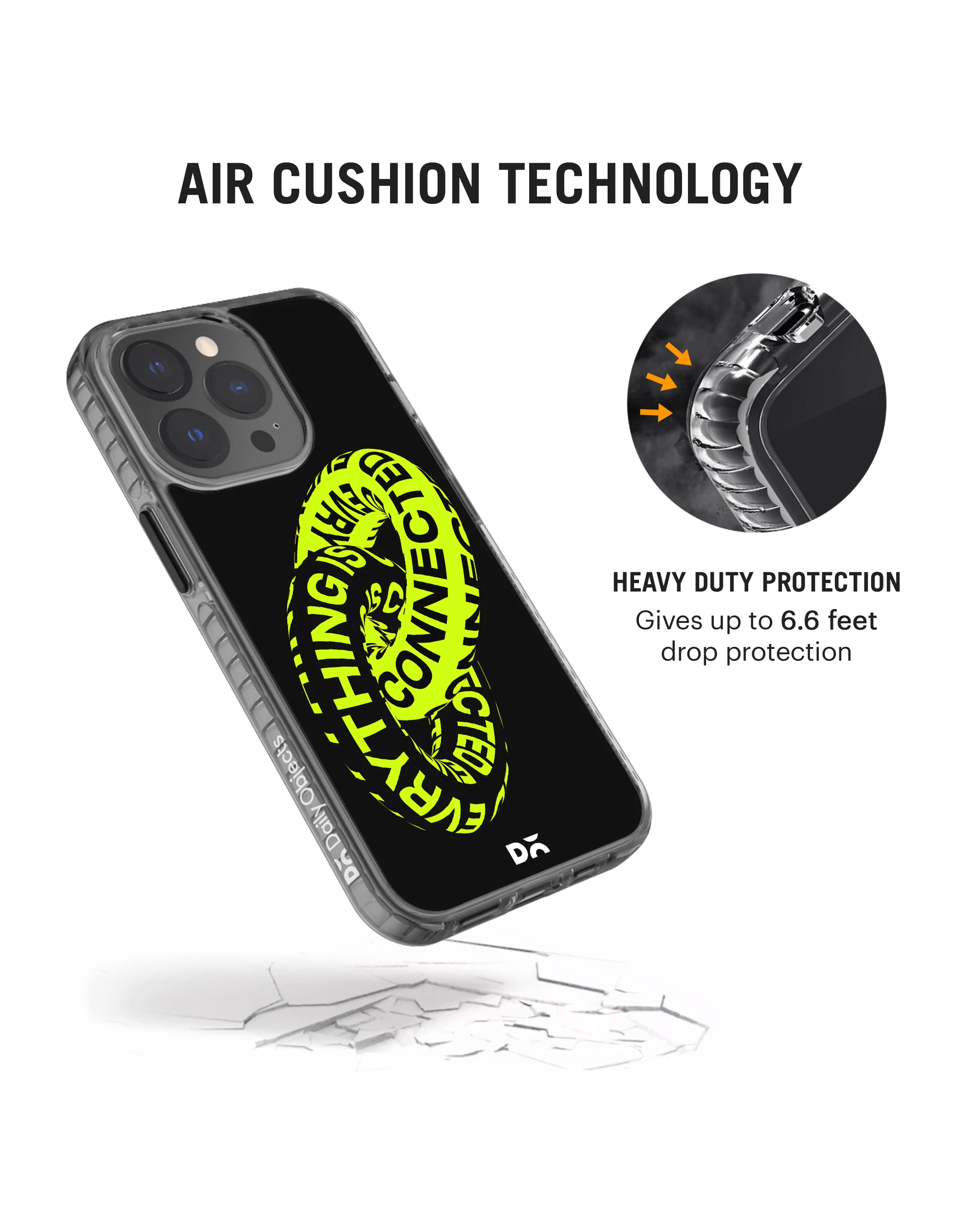 DailyObjects Everything Is Connected Stride 2.0 Case Cover For iPhone 13 Pro - Image 4