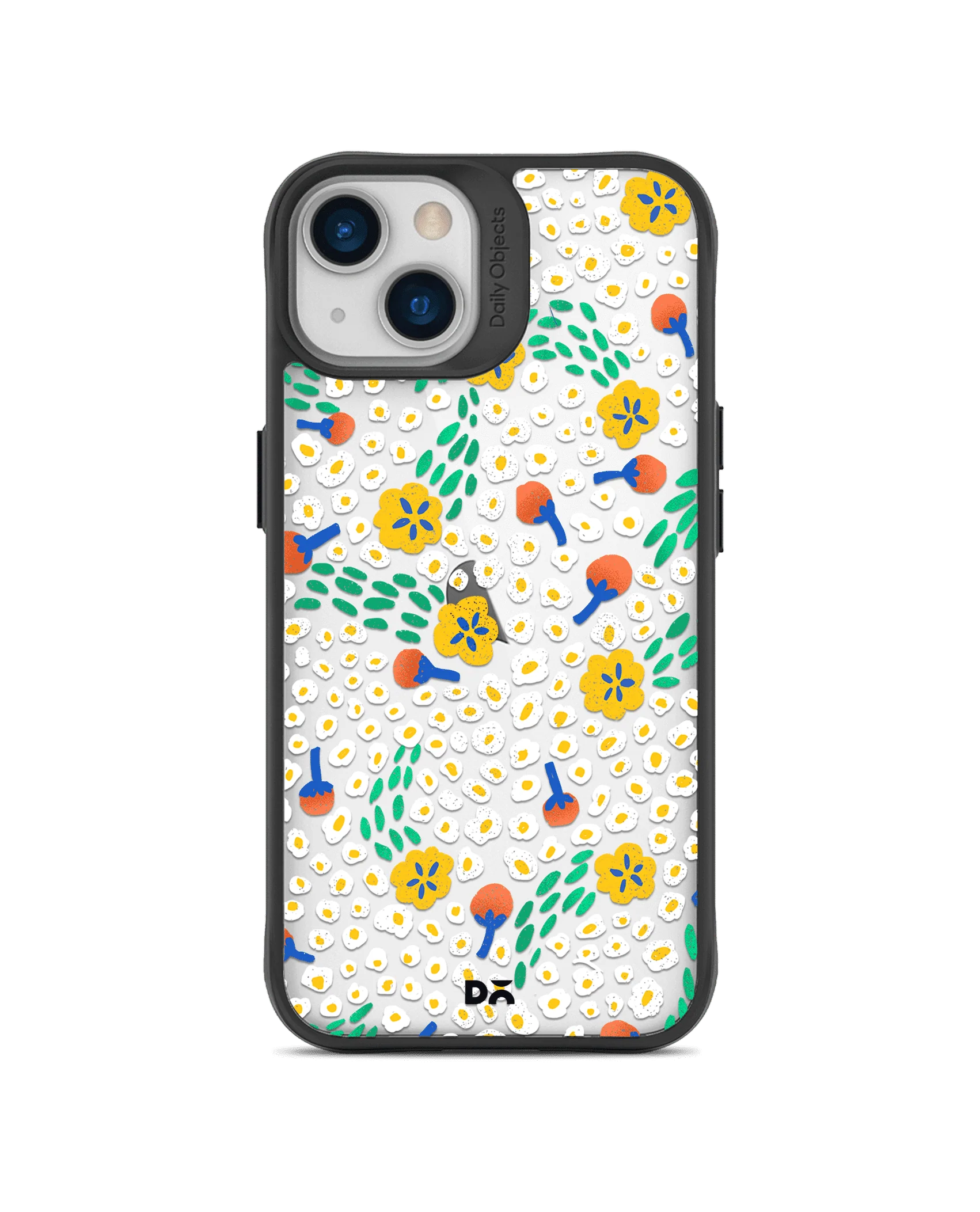 DailyObjects Festive Flora Black Hybrid Clear Case Cover For iPhone 13 Mini