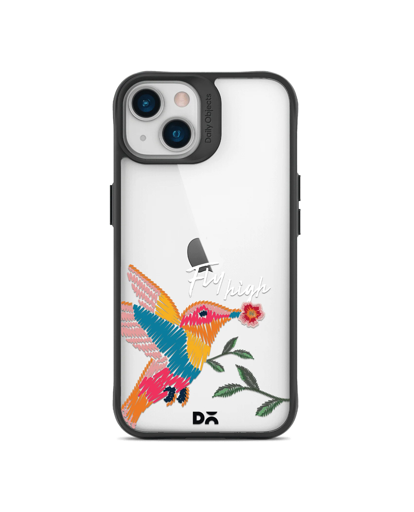 DailyObjects Fly High Black Hybrid Clear Case Cover For iPhone 13 Mini