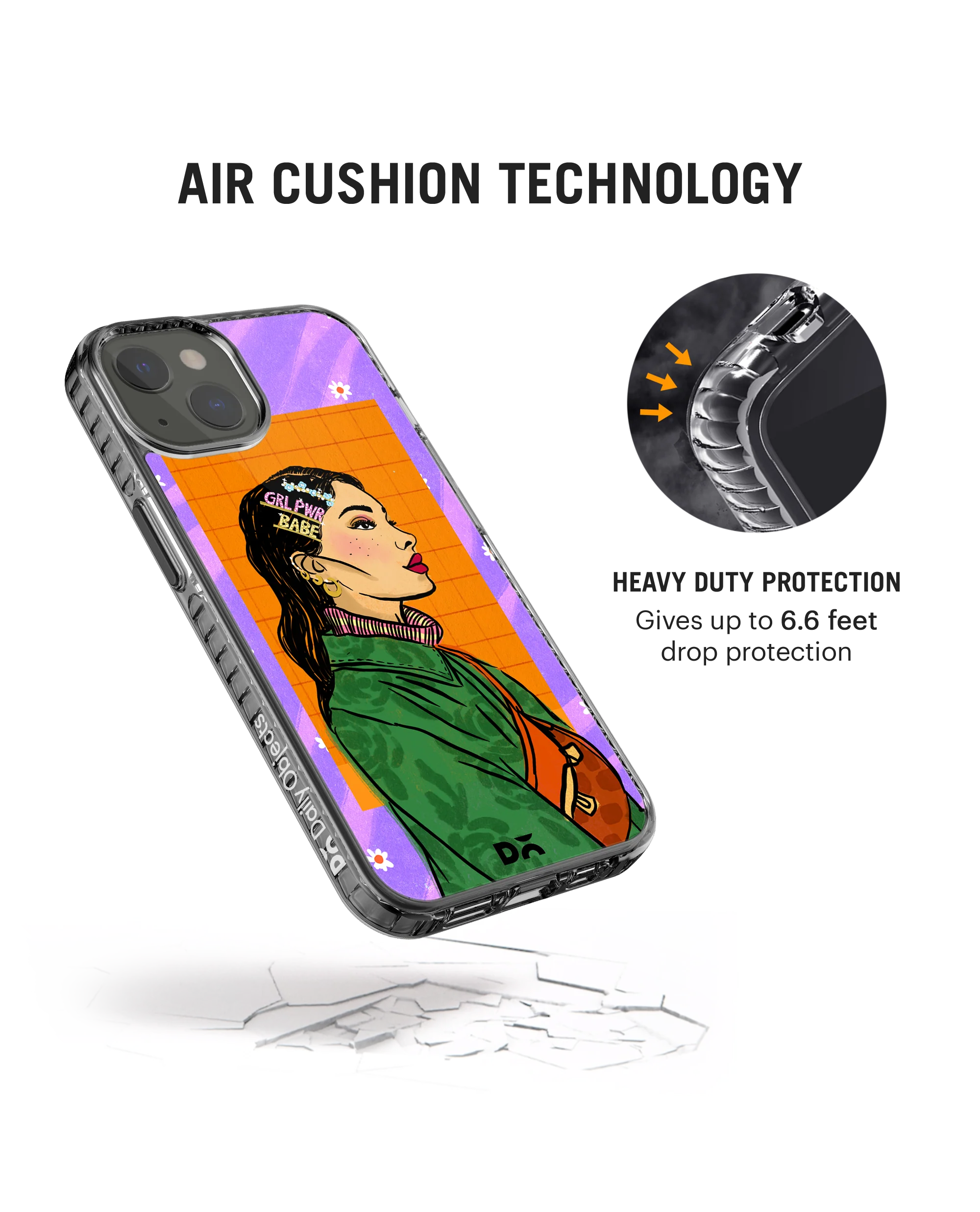 DailyObjects Girl Power Babe Stride 2.0 Phone Case Cover For iPhone 15 - Image 6