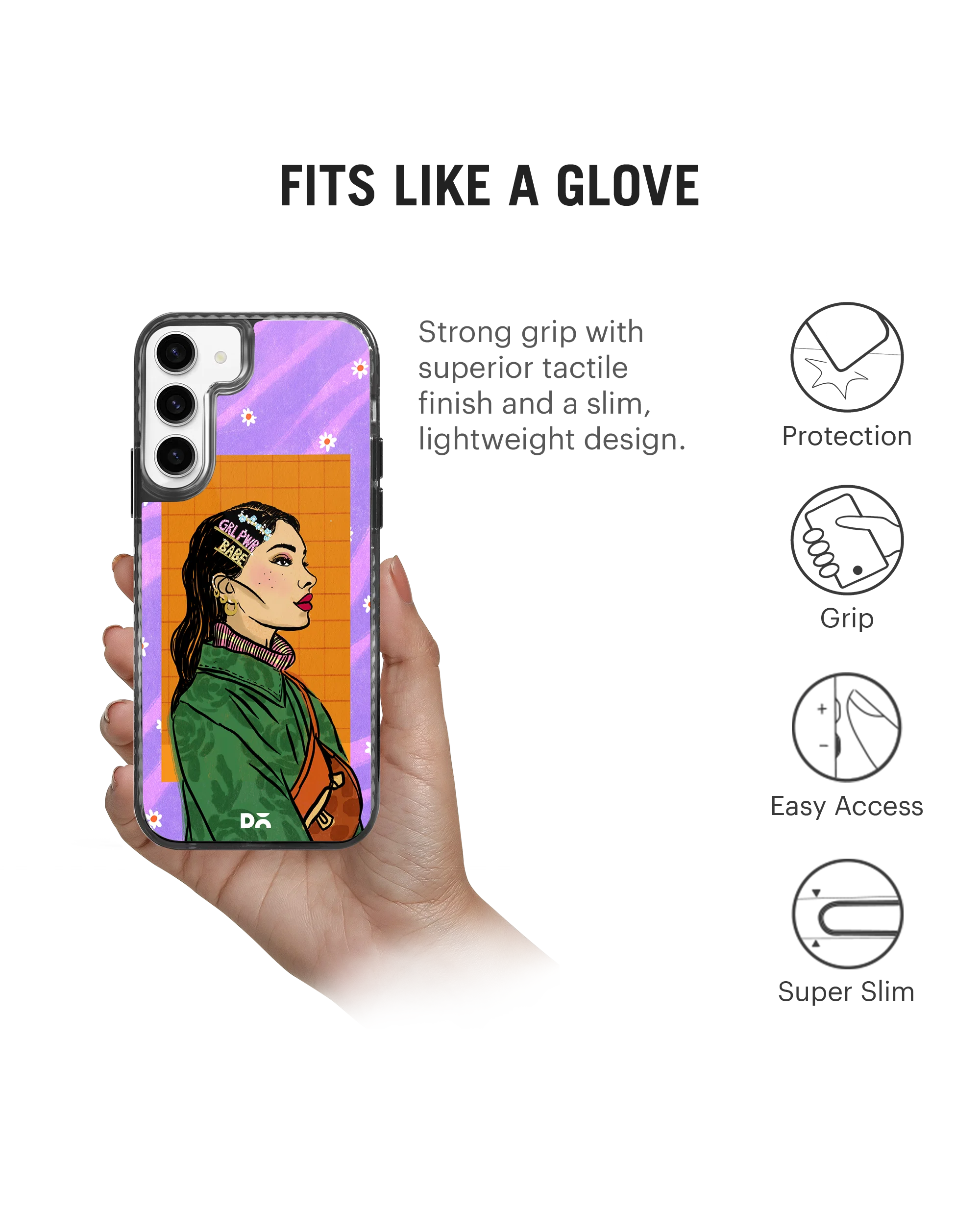 DailyObjects Girl Power Babe Stride 2.0 Case Cover For Samsung Galaxy S23 - Image 5