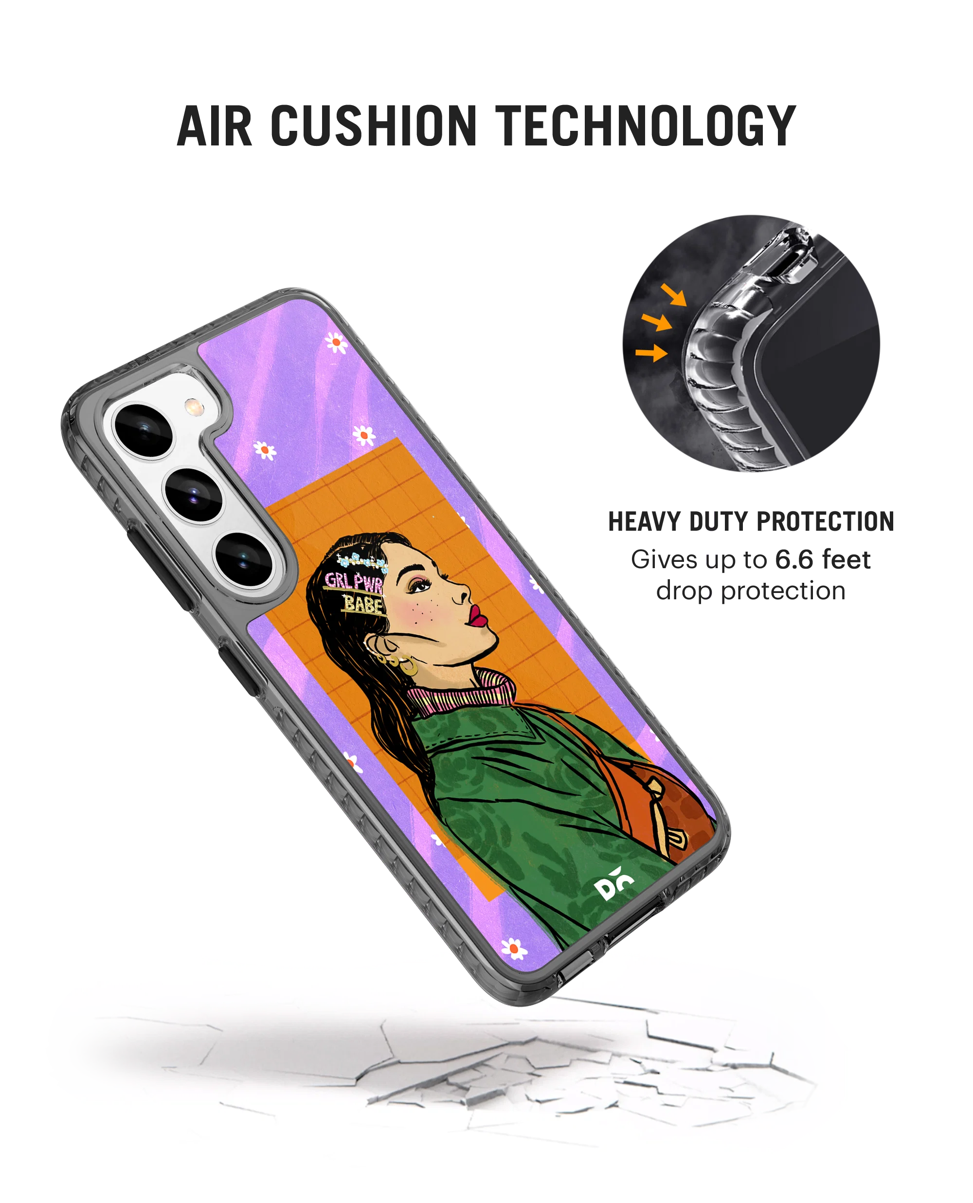 DailyObjects Girl Power Babe Stride 2.0 Case Cover For Samsung Galaxy S23 Plus - Image 2