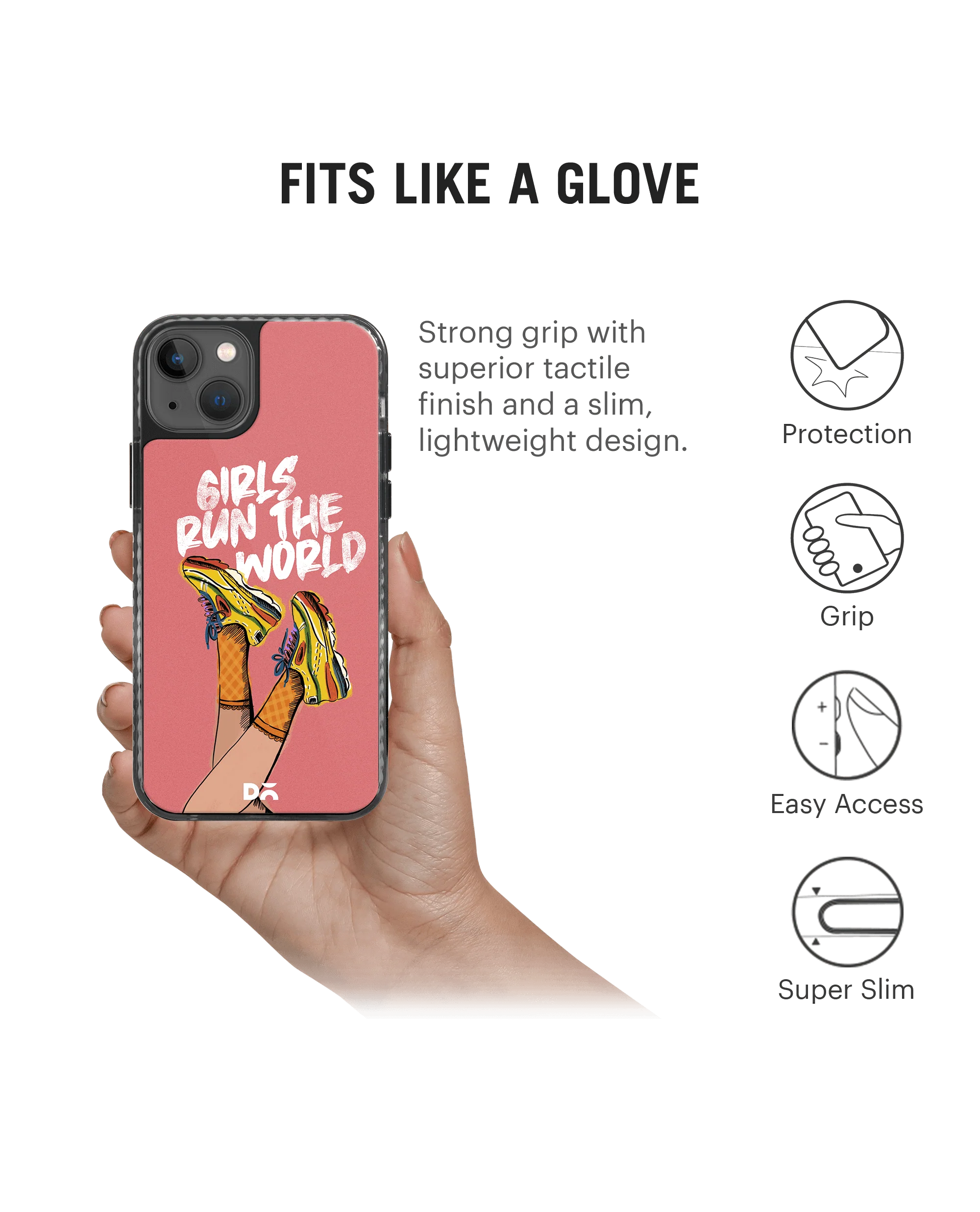 DailyObjects Girls Run The World Stride 2.0 Case Cover For iPhone 13 - Image 5