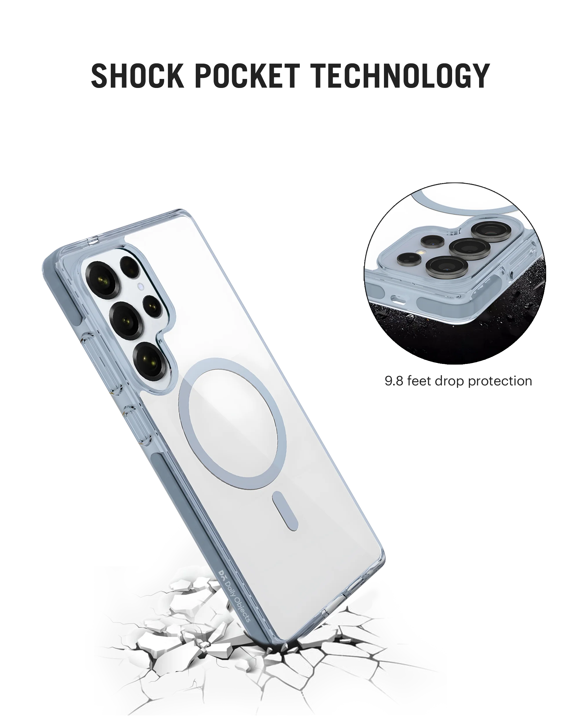 DailyObjects Grey Stride MagSafe Phone Case Cover For Samsung Galaxy S25 Ultra - Image 4