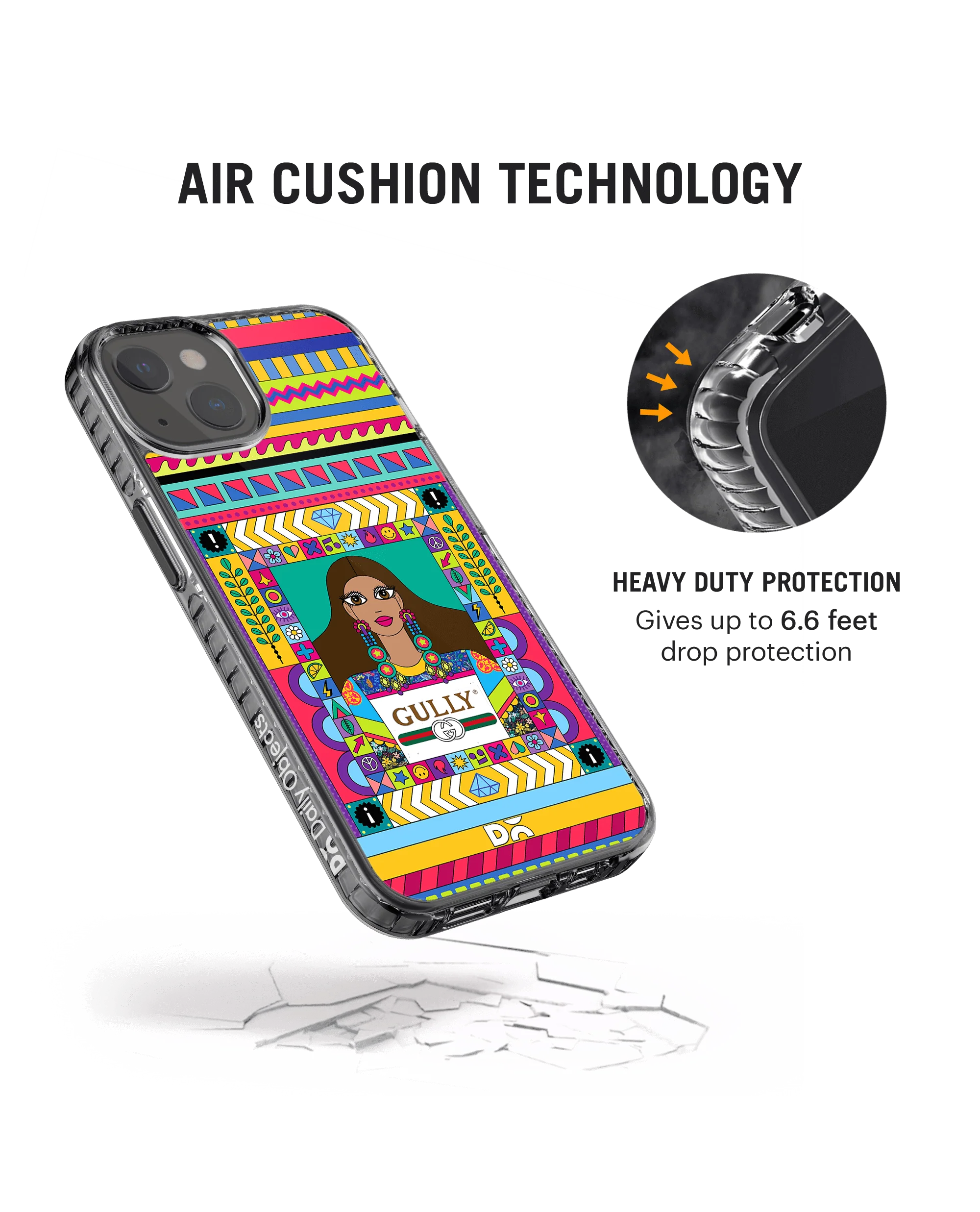 DailyObjects Gully Gal Stride 2.0 Case Cover For iPhone 13 Mini - Image 2