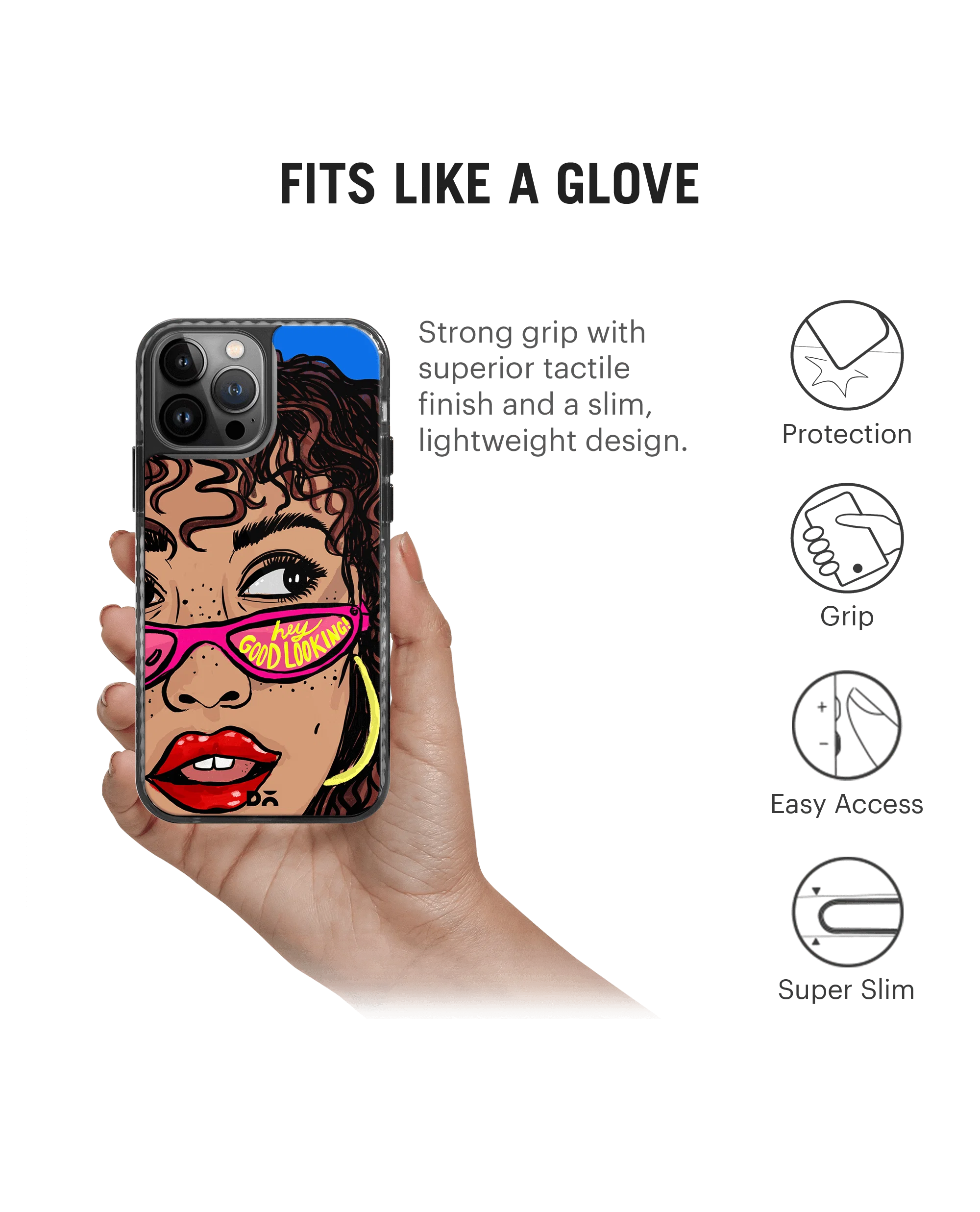DailyObjects Hey Good Looking Stride 2.0 Phone Case Cover For iPhone 14 Pro Max - Image 2