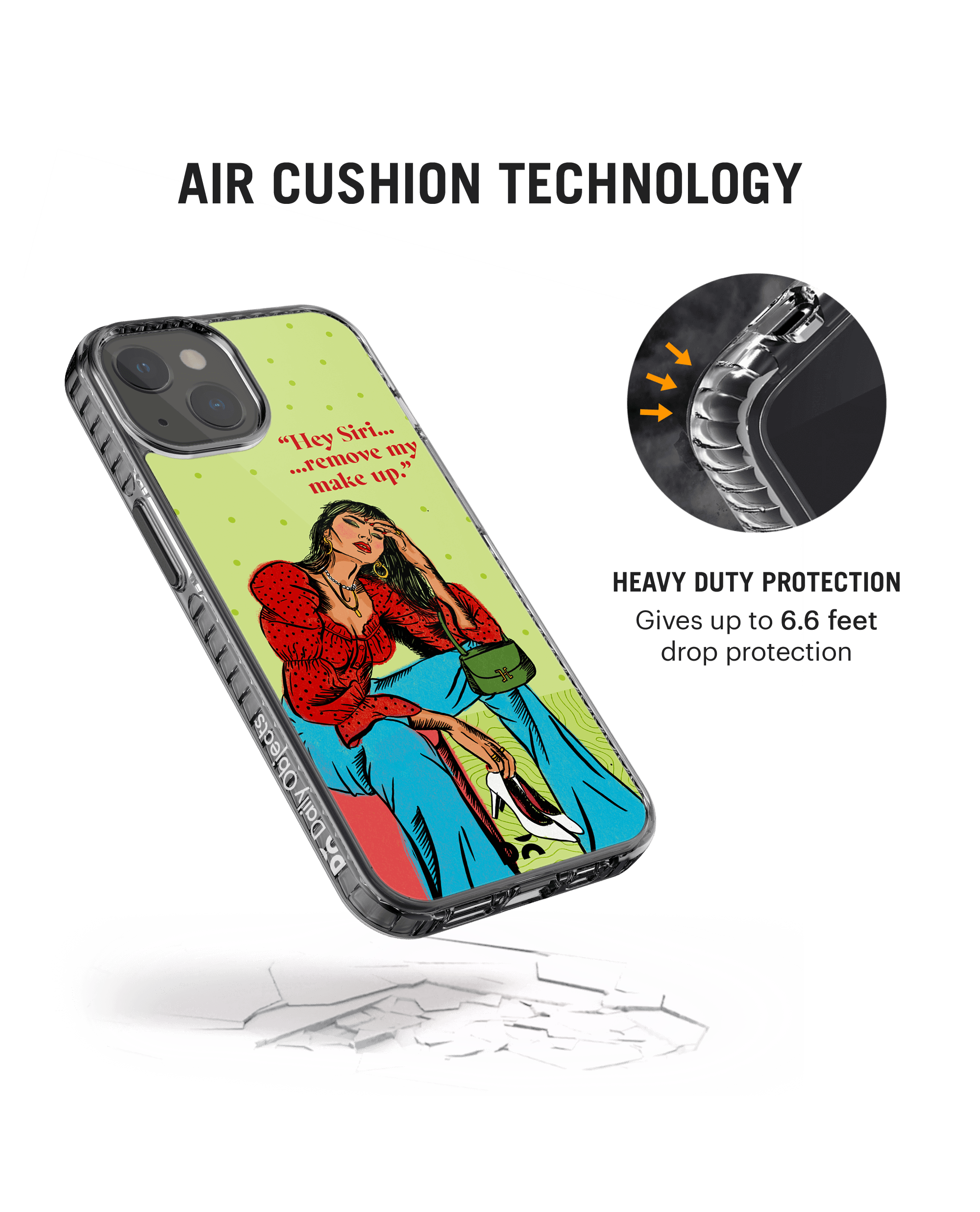 DailyObjects Hey Siri Stride 2.0 Phone Case Cover For iPhone 14 Plus - Image 2