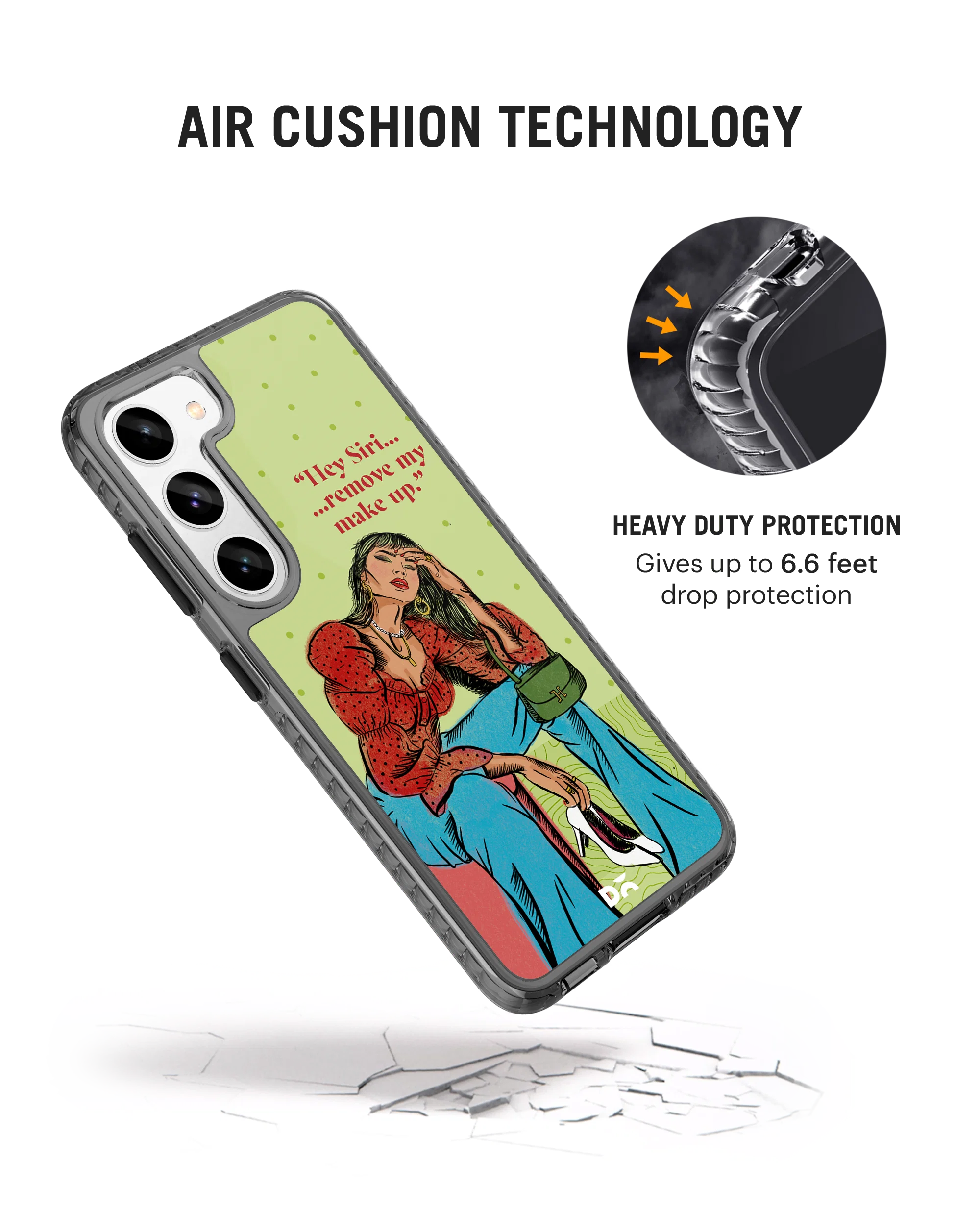 DailyObjects Hey Siri Stride 2.0 Case Cover For Samsung Galaxy S23 - Image 2