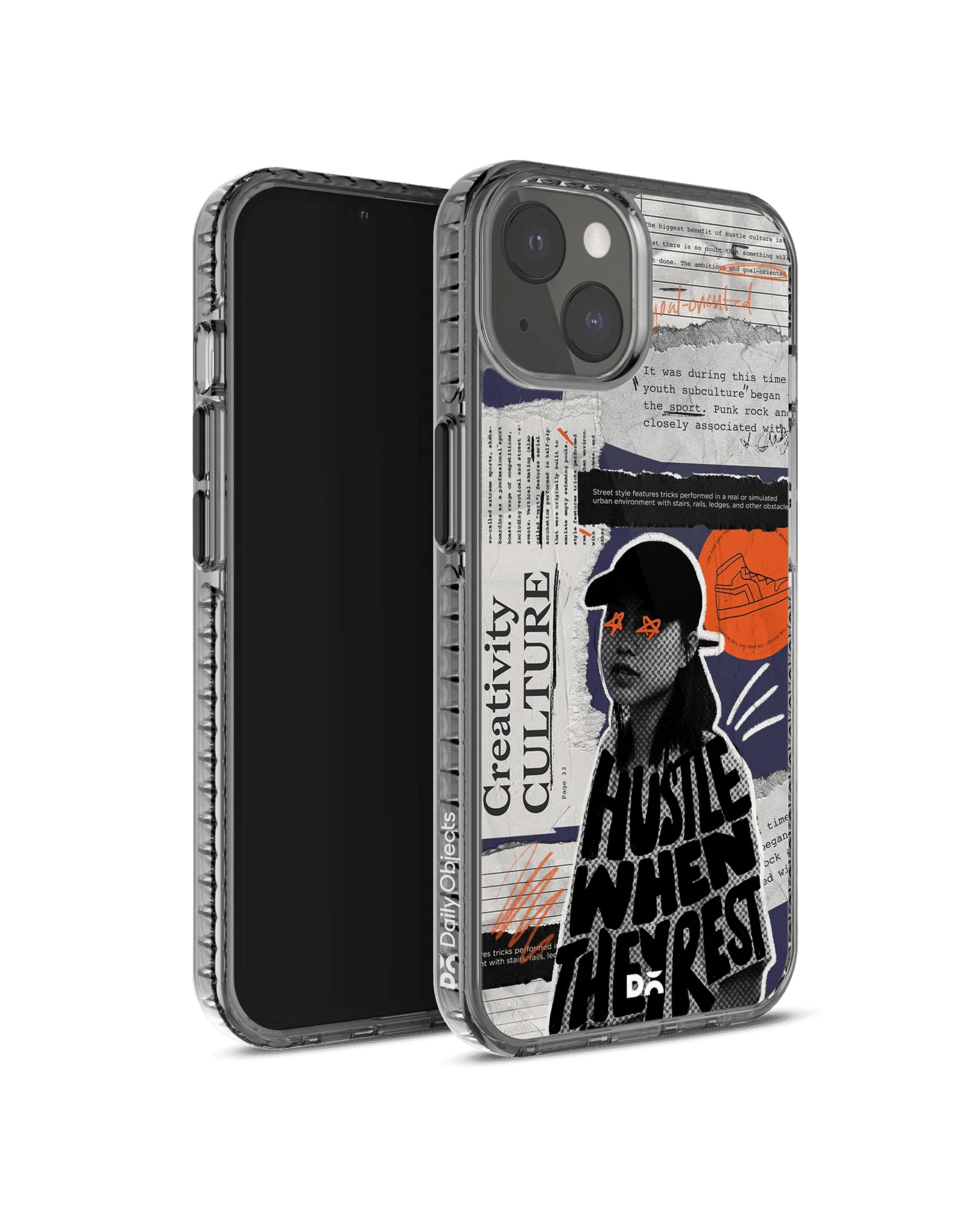 DailyObjects Hustle When They Rest Stride 2.0 Case Cover For iPhone 13 Mini - Image 3