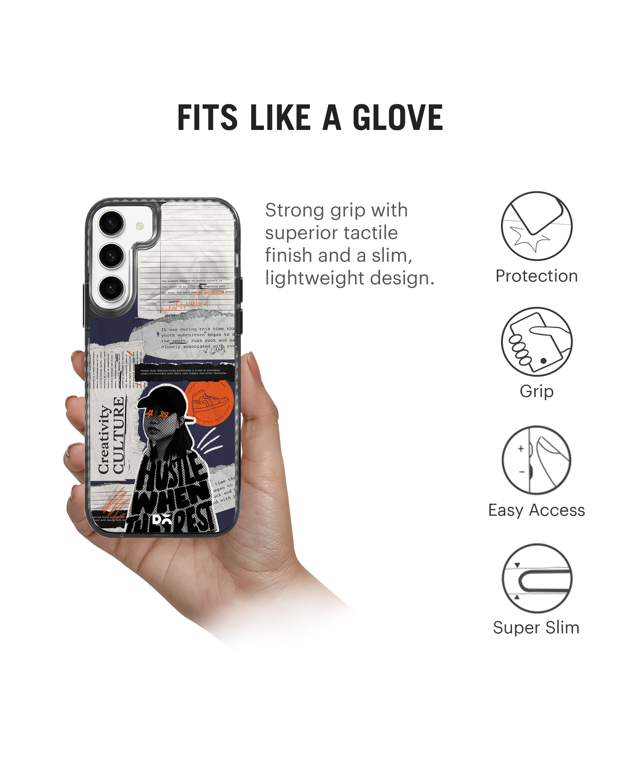 DailyObjects Hustle When They Rest Stride 2.0 Case Cover For Samsung Galaxy S23 - Image 5