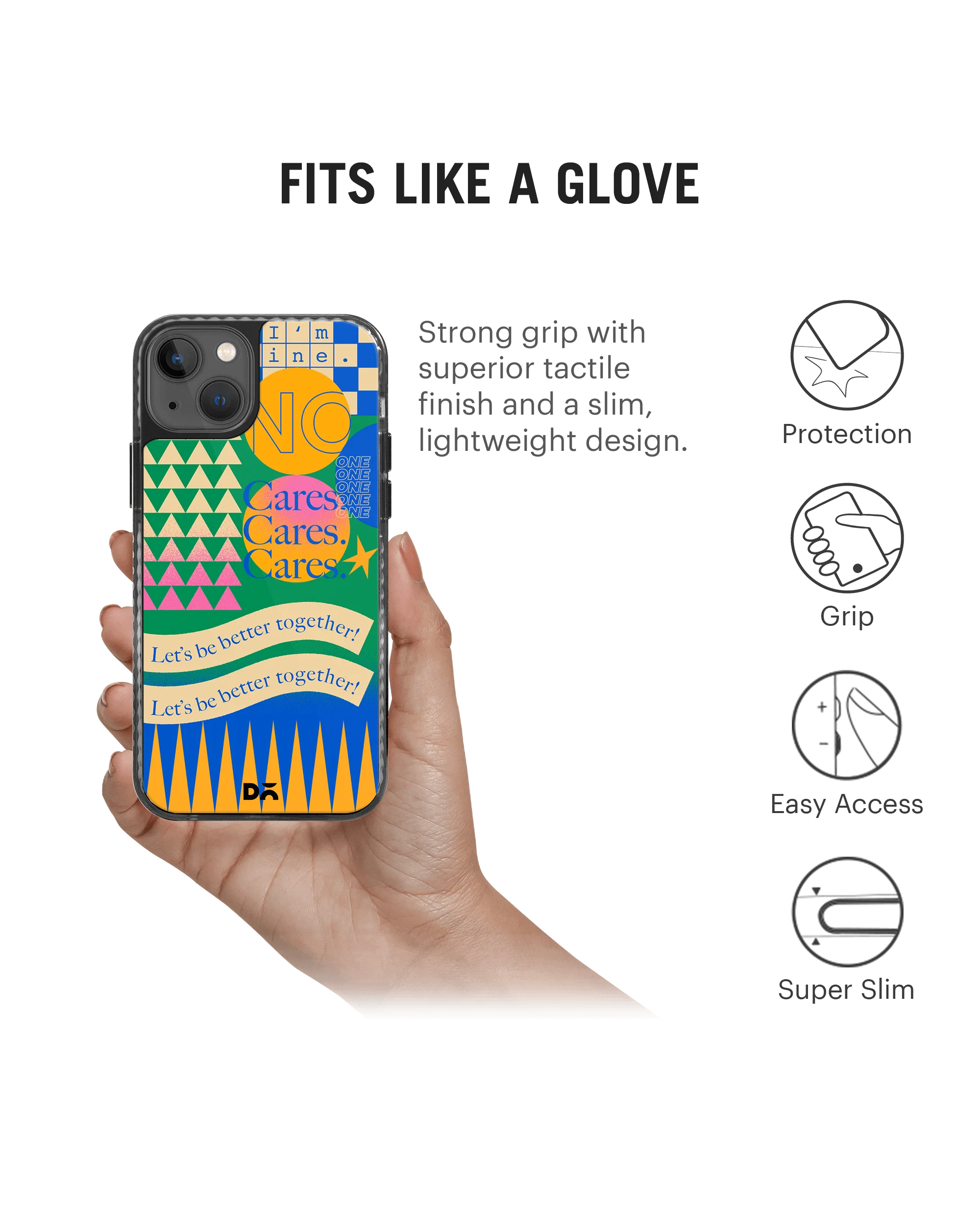 DailyObjects I am Fine Stride 2.0 Phone Case Cover For iPhone 14 - Image 4