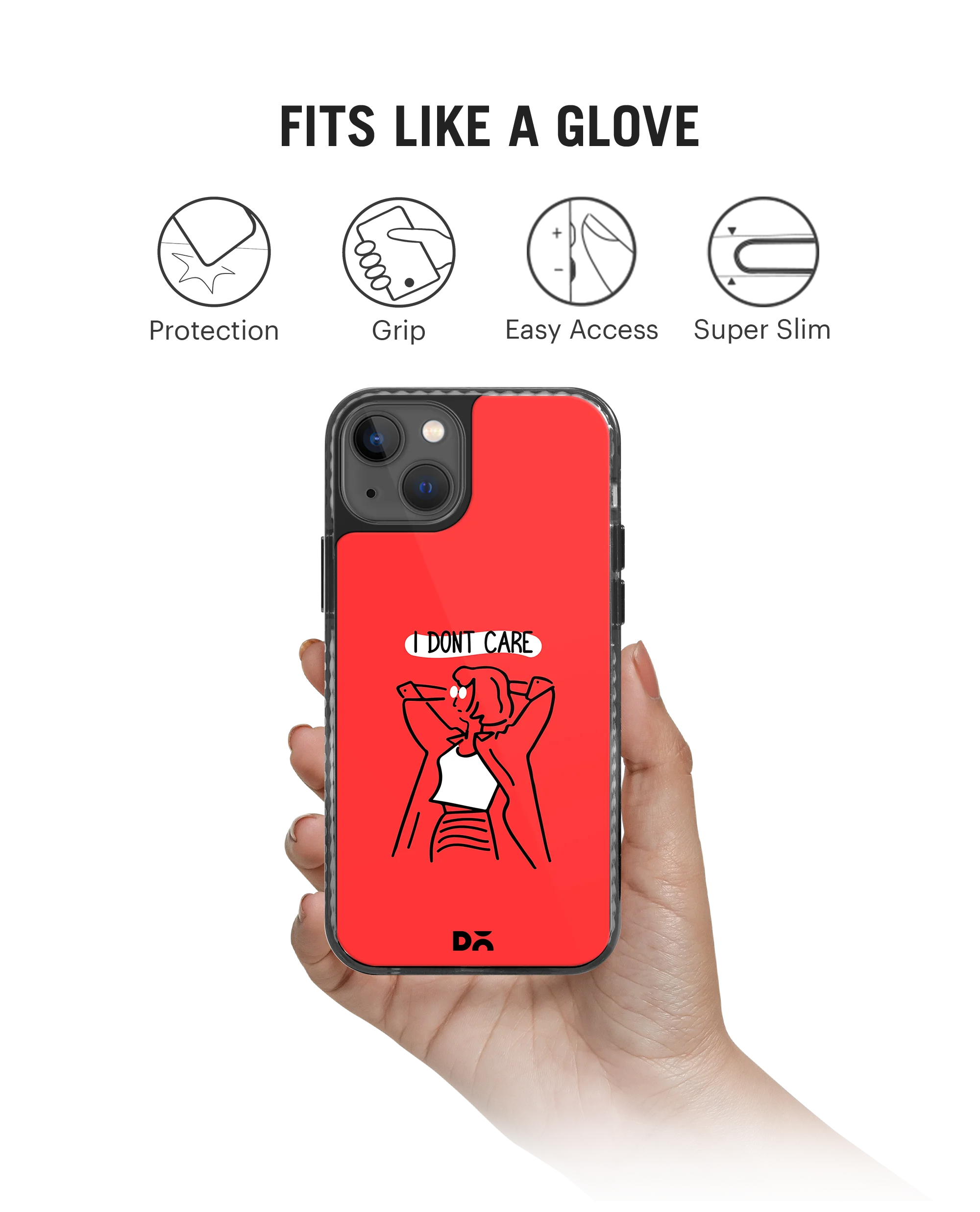 DailyObjects I Don't Care Stride 2.0 Phone Case Cover For iPhone 15 - Image 2