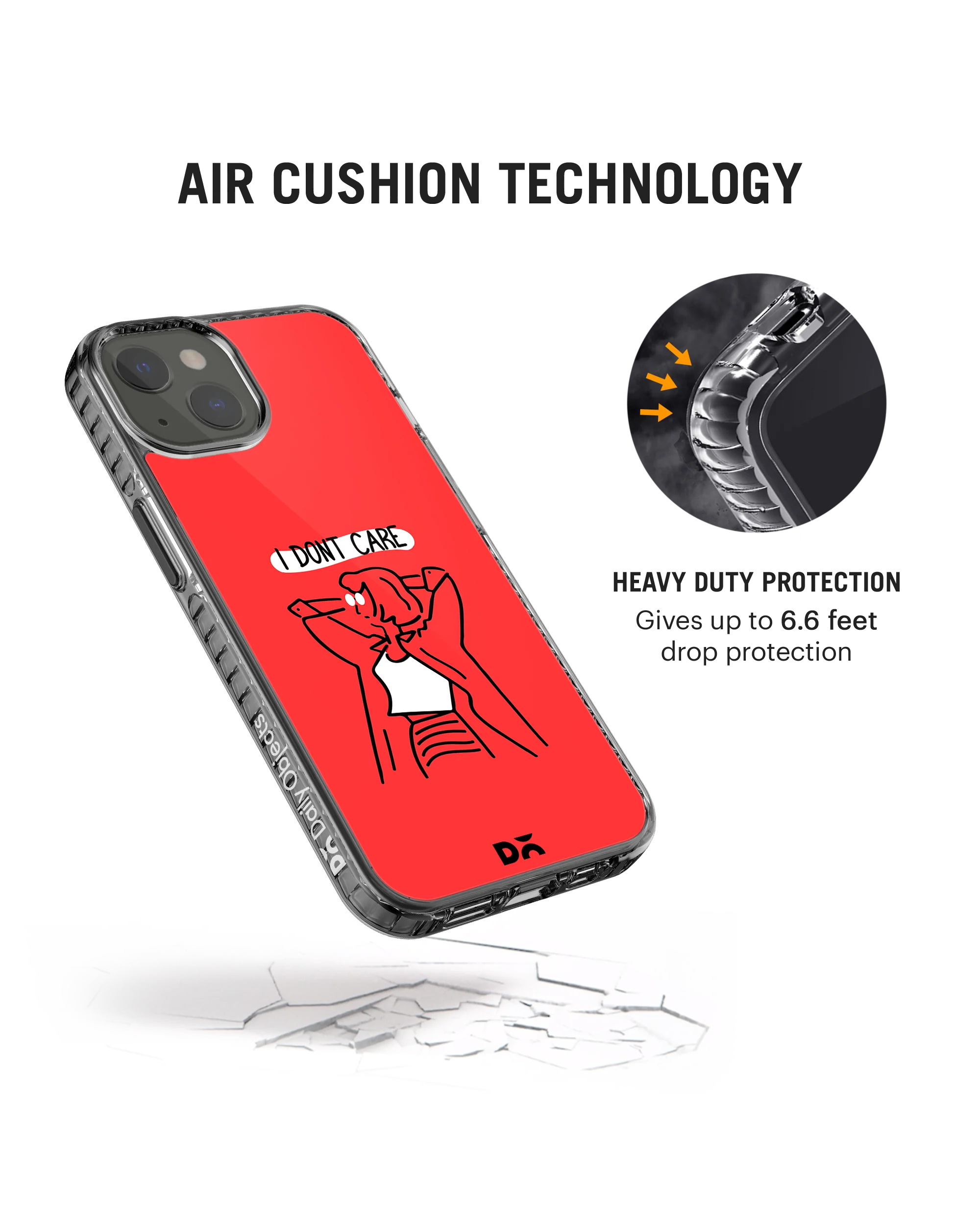 DailyObjects I Don't Care Stride 2.0 Phone Case Cover For iPhone 15 - Image 5