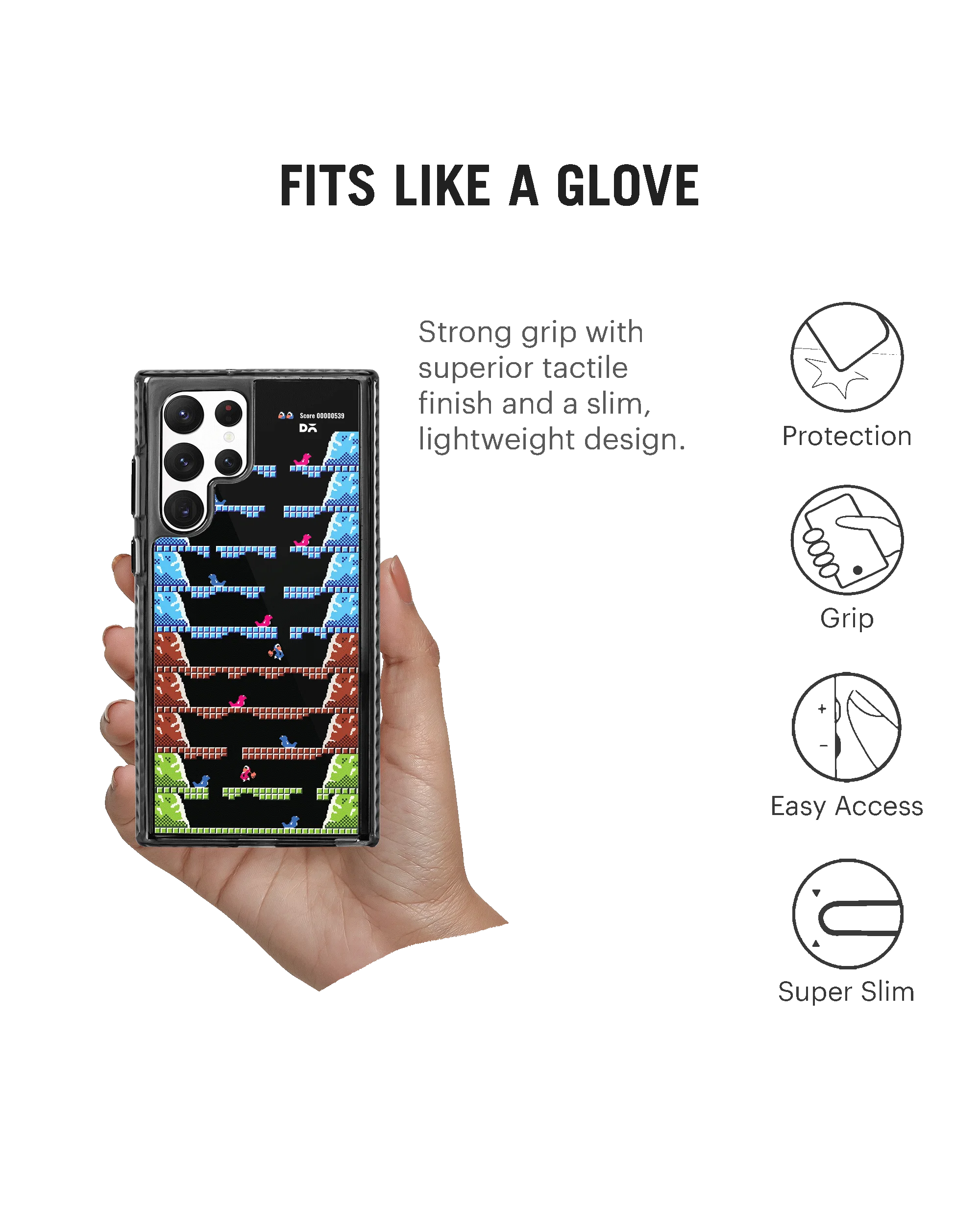 DailyObjects Ice Klimb Stride 2.0 Case Cover For Samsung Galaxy S23 Ultra - Image 5