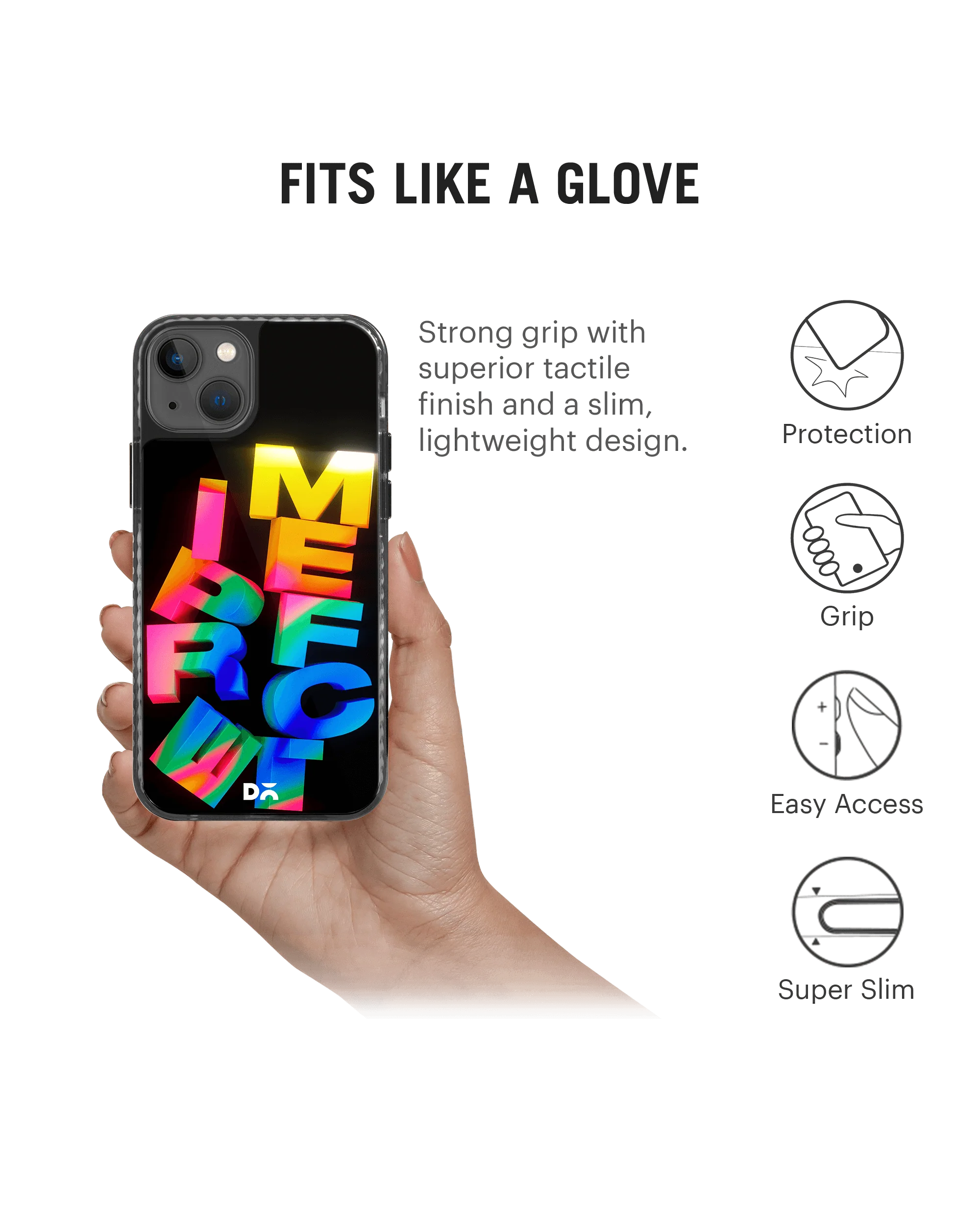 DailyObjects Imperfect Stride 2.0 Case Cover For iPhone 13 - Image 4