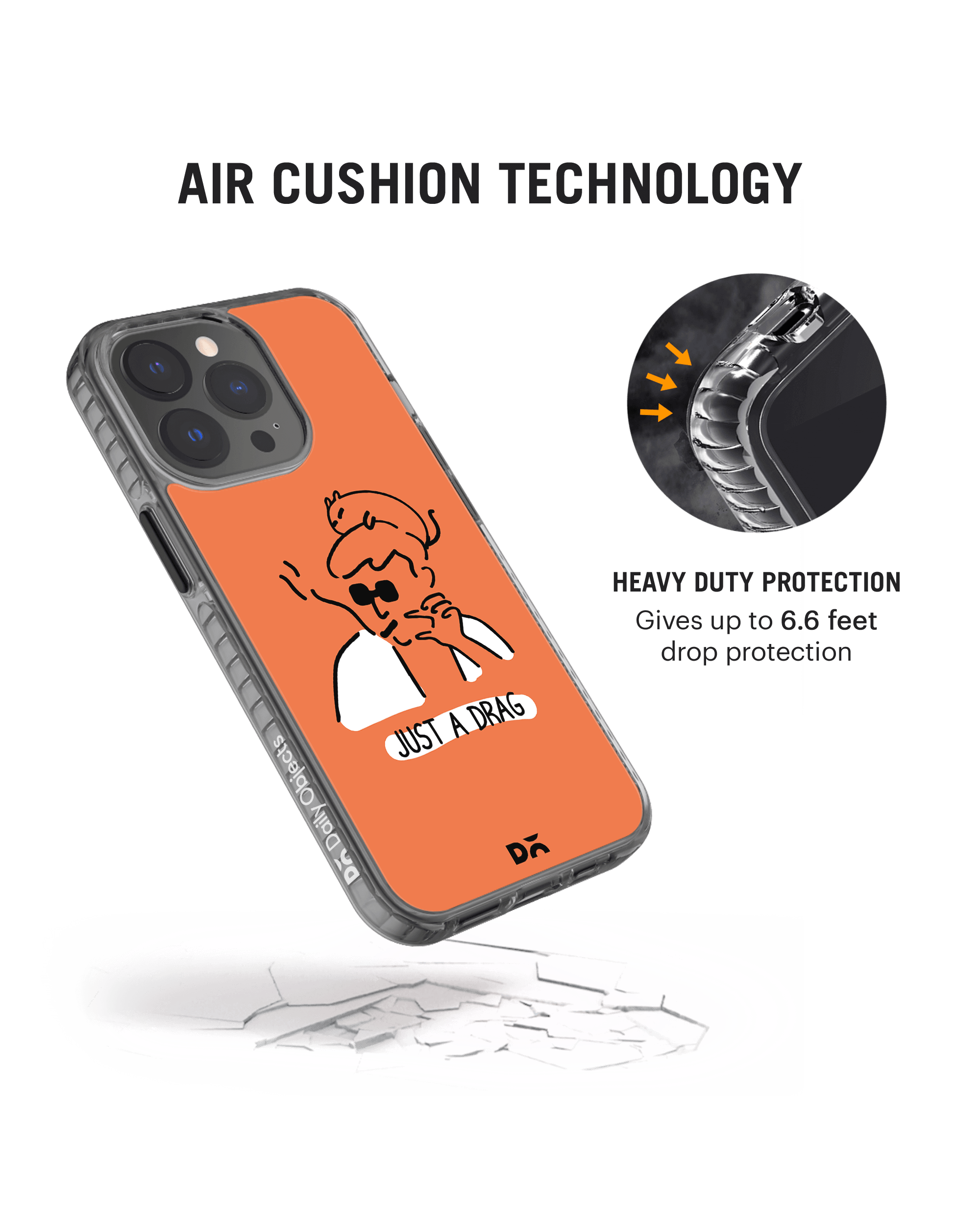 DailyObjects Just A Drag Stride 2.0 Phone Case Cover For iPhone 14 Pro - Image 4