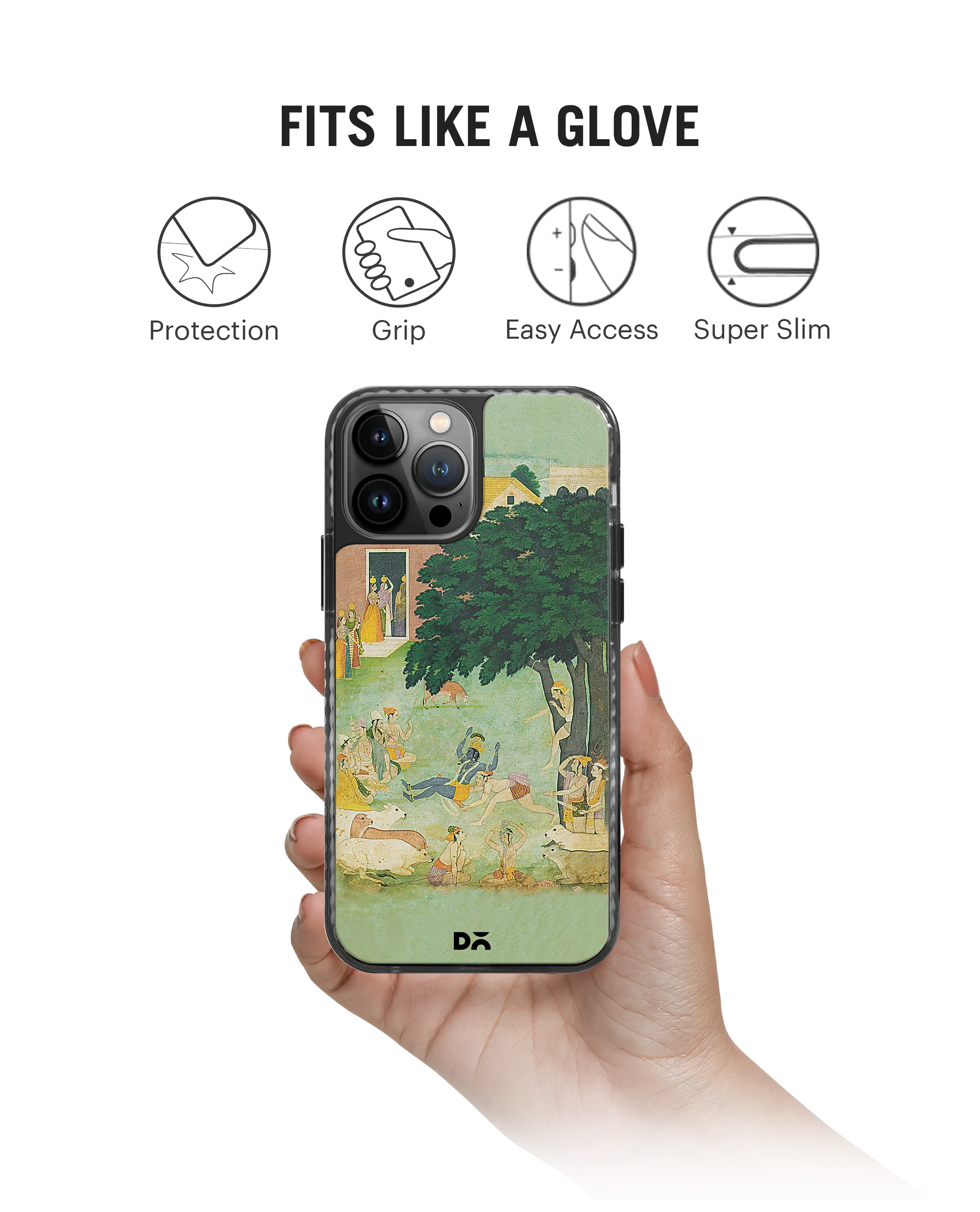 DailyObjects Krishan Swing Friends Stride 2.0 Phone Case Cover For iPhone 15 Pro - Image 2