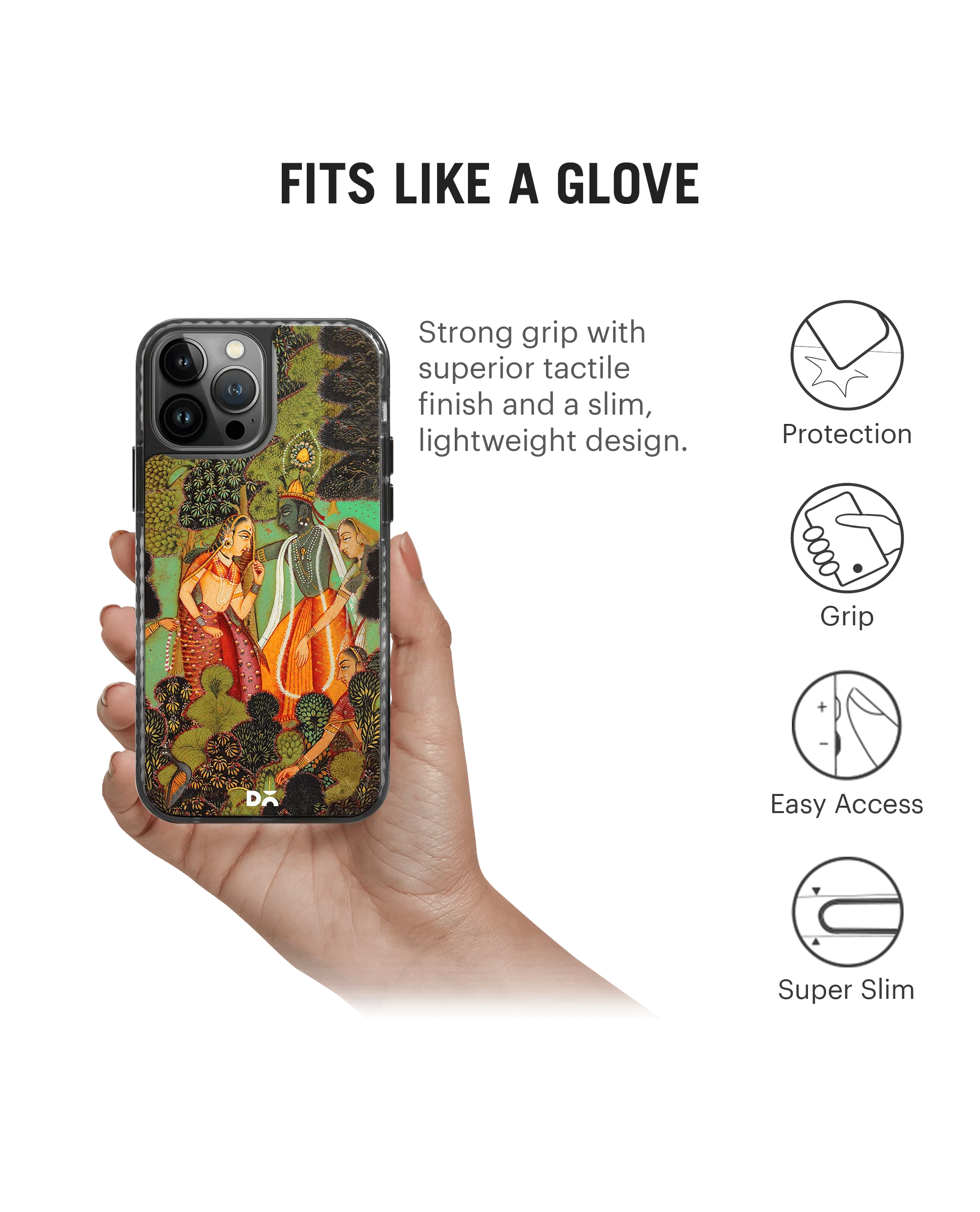 DailyObjects Krishna Stride 2.0 Phone Case Cover For iPhone 14 Pro - Image 2