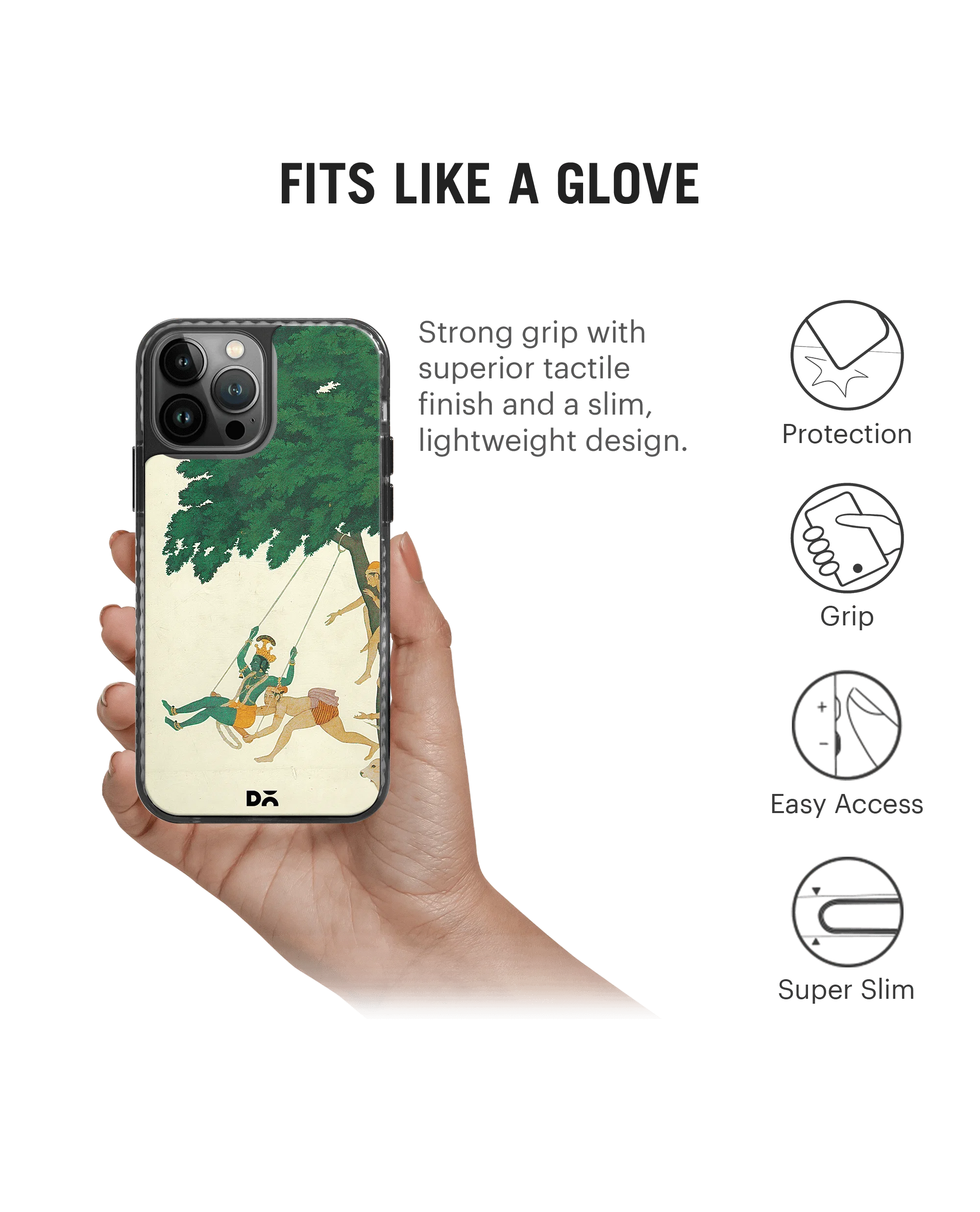 DailyObjects Krishna Swings Stride 2.0 Case Cover For iPhone 13 Pro Max - Image 2