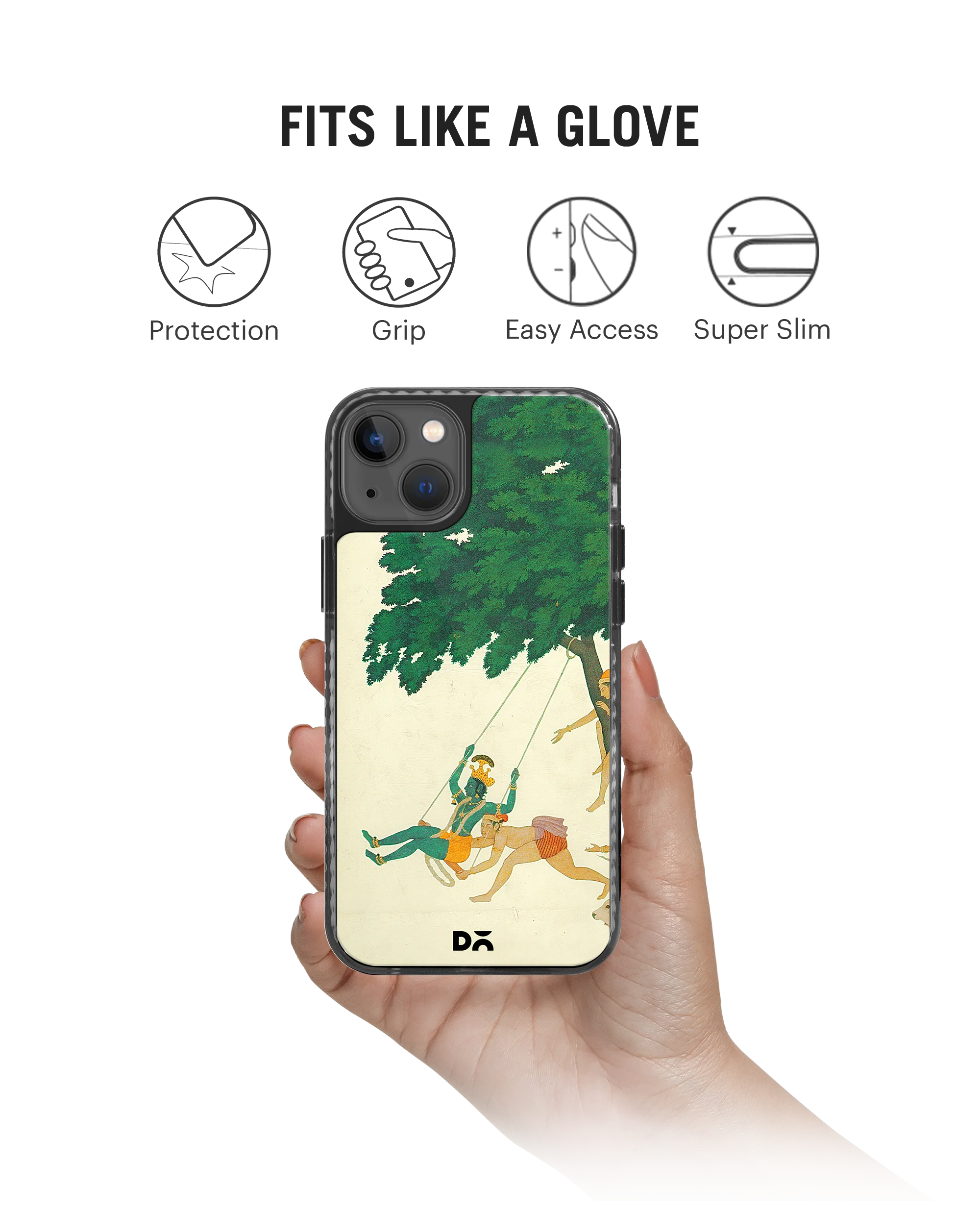 DailyObjects Krishna Swings Stride 2.0 Phone Case Cover For iPhone 15 - Image 2