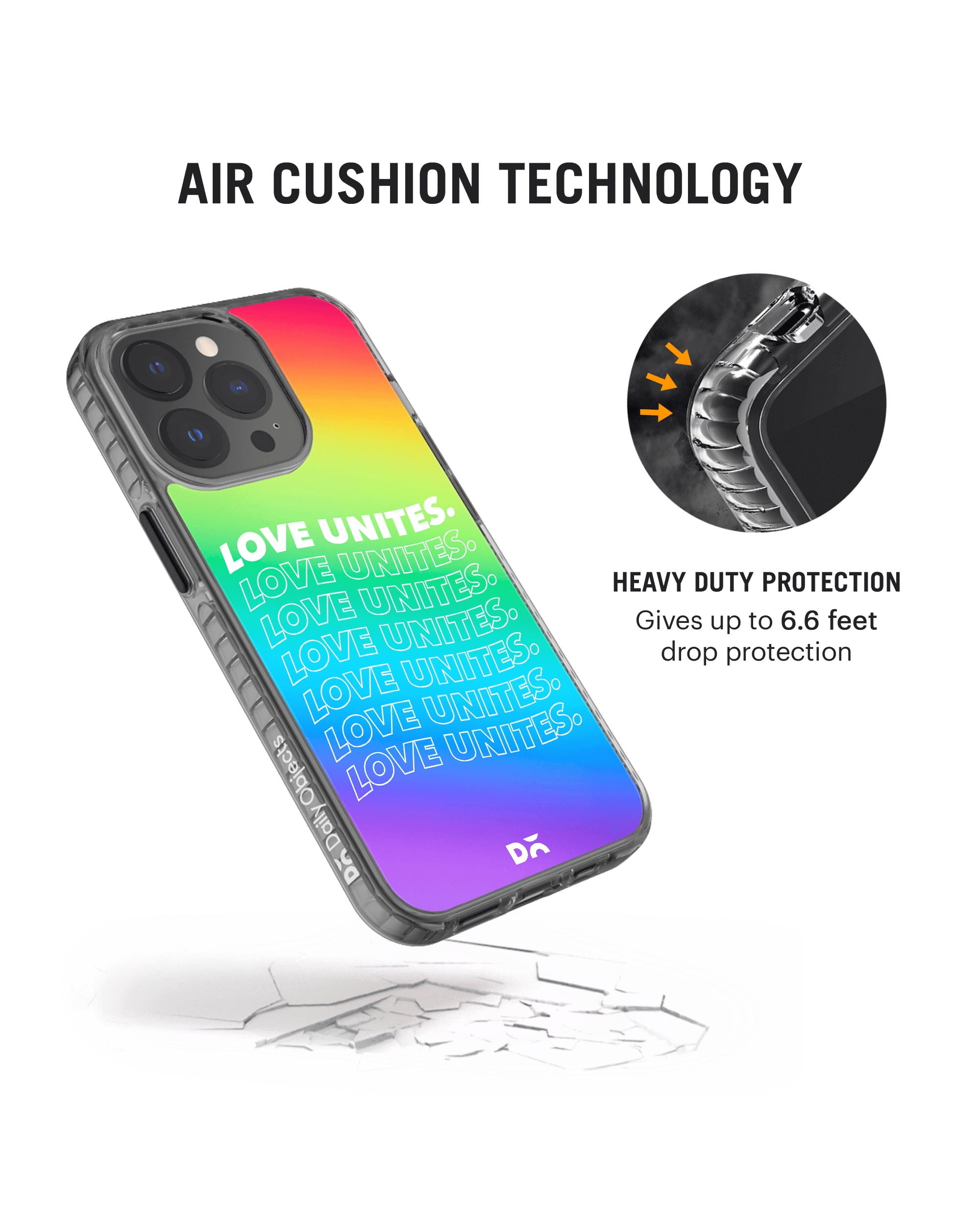 DailyObjects Love Unites Stride 2.0 Phone Case Cover For iPhone 14 Pro - Image 4