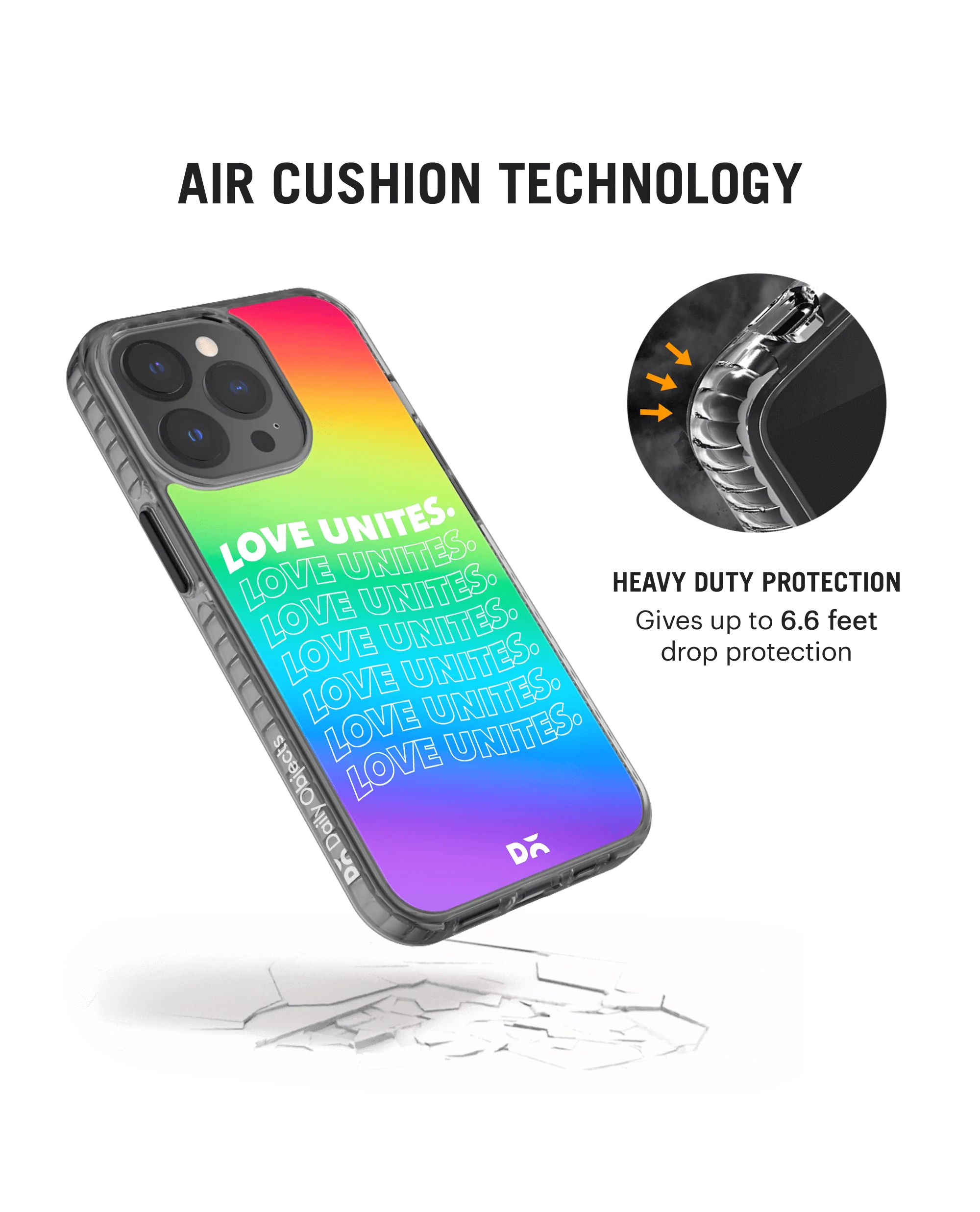 DailyObjects Love Unites Stride 2.0 Phone Case Cover For iPhone 14 Pro Max - Image 4
