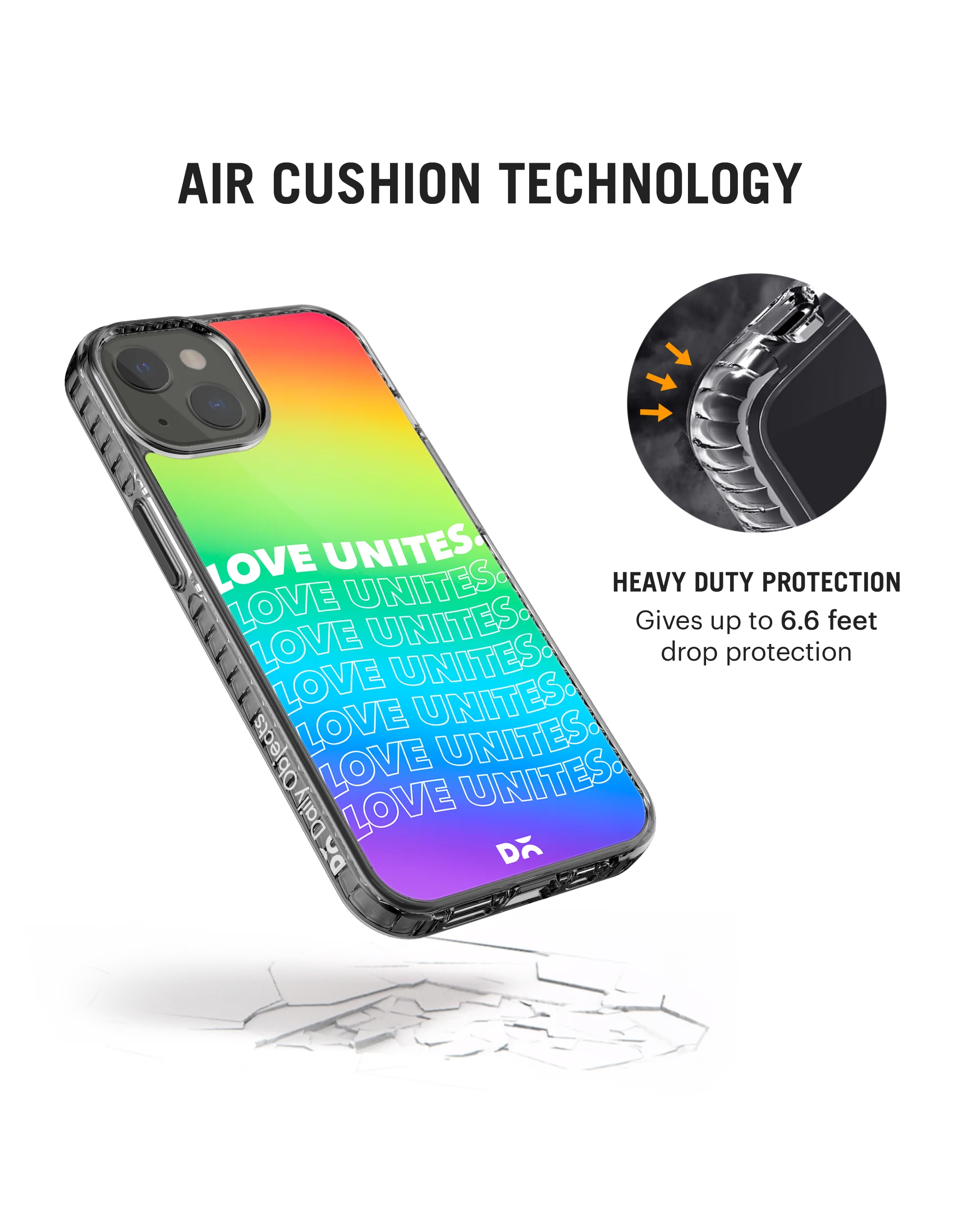 DailyObjects Love Unites Stride 2.0 Phone Case Cover For iPhone 15 Plus - Image 6
