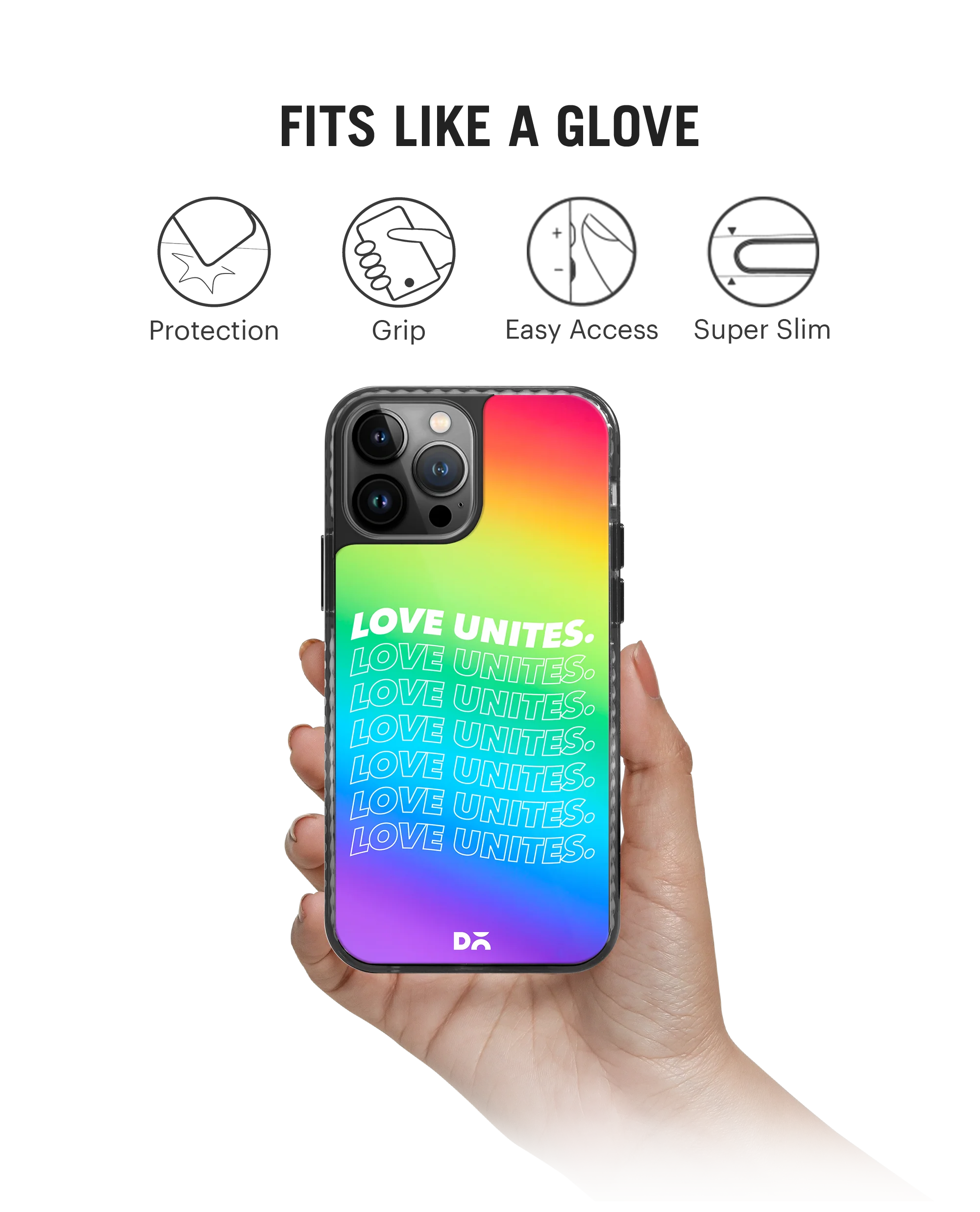 DailyObjects Love Unites Stride 2.0 Phone Case Cover For iPhone 15 Pro Max - Image 2