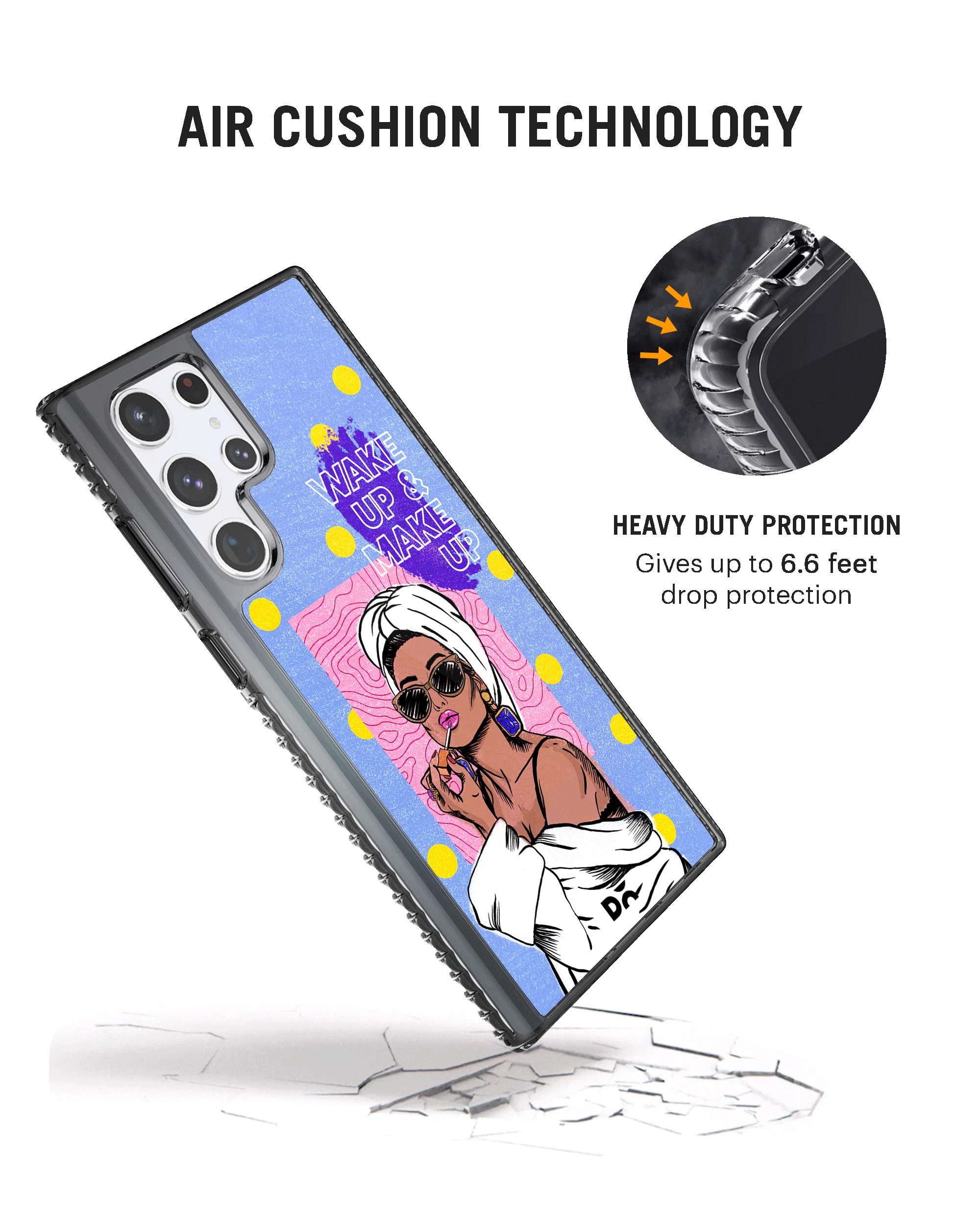 DailyObjects MakeUp Ritual Stride 2.0 Case Cover For Samsung Galaxy S23 Ultra - Image 2