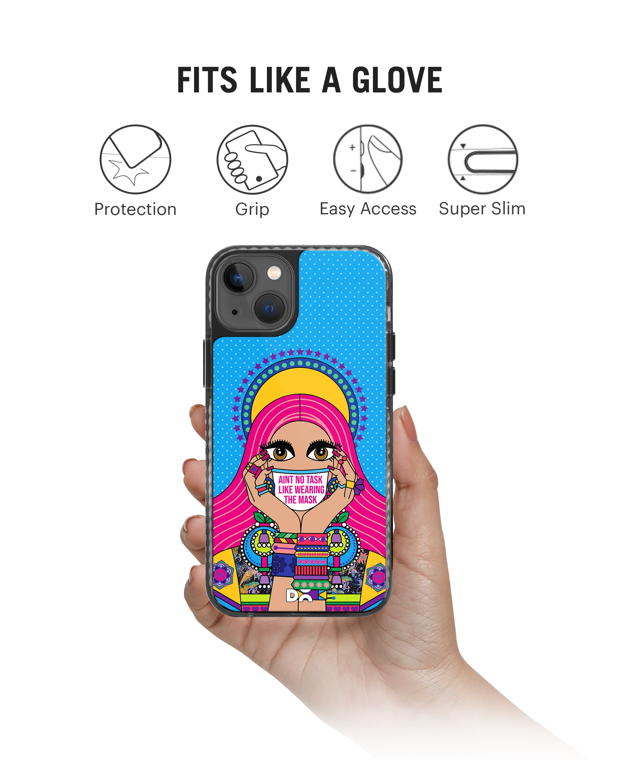 DailyObjects Mask-Up Millennial Stride 2.0 Phone Case Cover For iPhone 15 - Image 2
