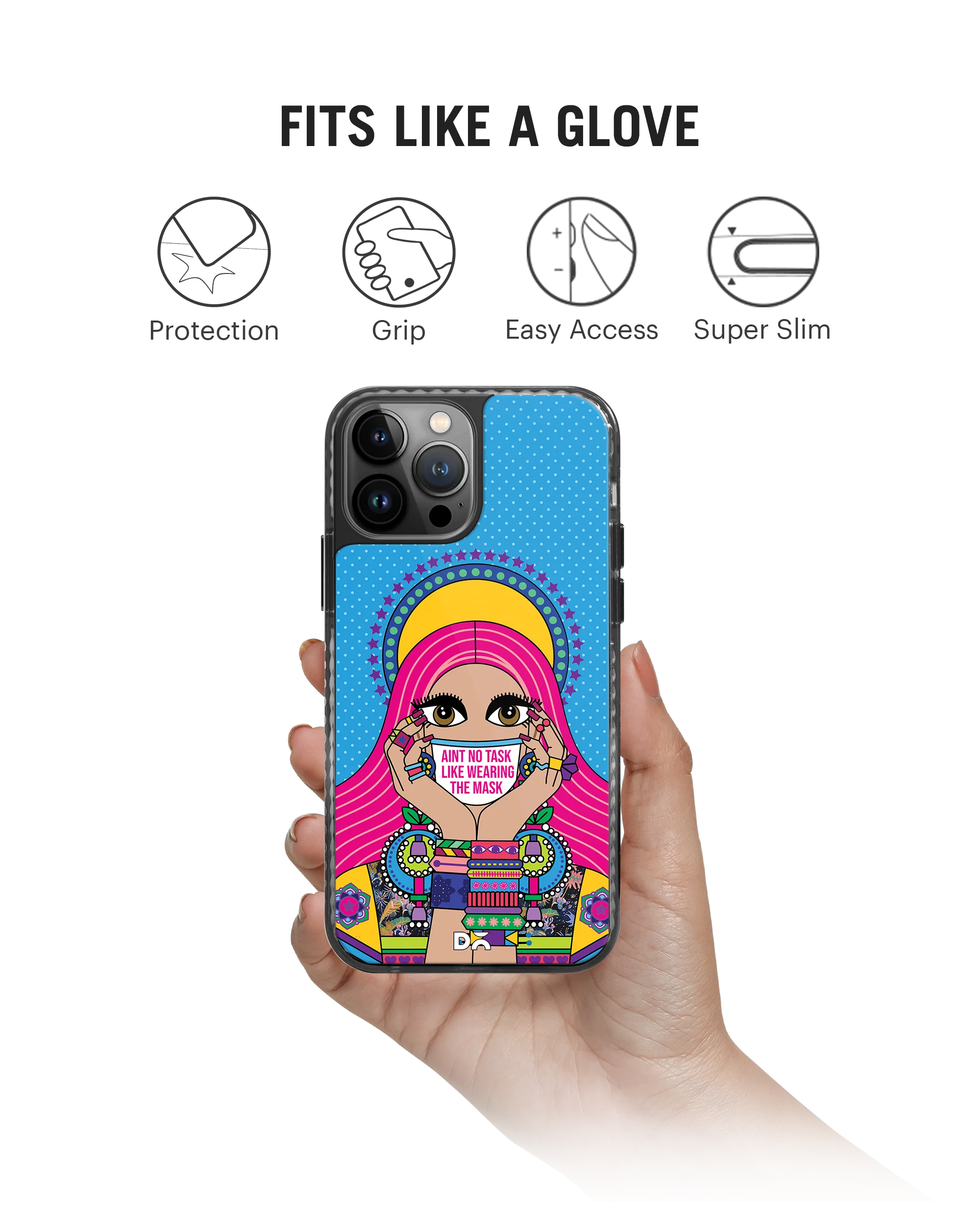 DailyObjects Mask-Up Millennial Stride 2.0 Phone Case Cover For iPhone 15 Pro - Image 2