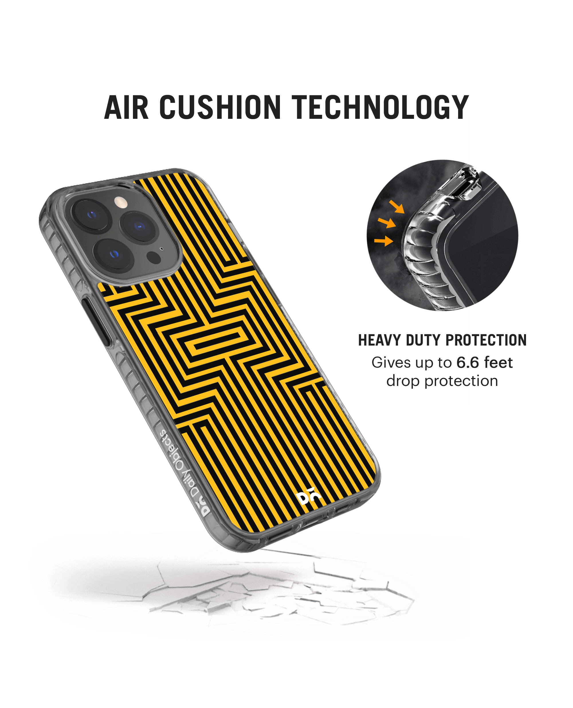 DailyObjects Maze Ochre Stride 2.0 Case Cover For iPhone 13 Pro Max - Image 5