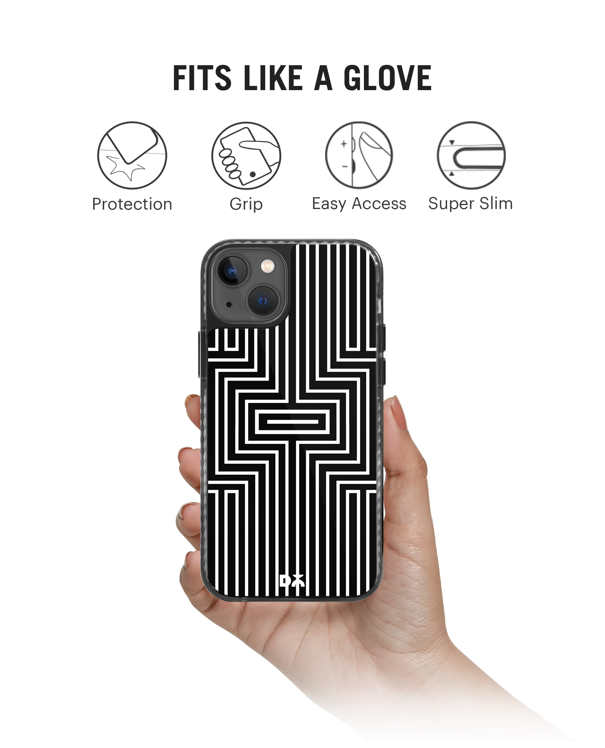 DailyObjects Maze White Stride 2.0 Phone Case Cover For iPhone 15 - Image 2