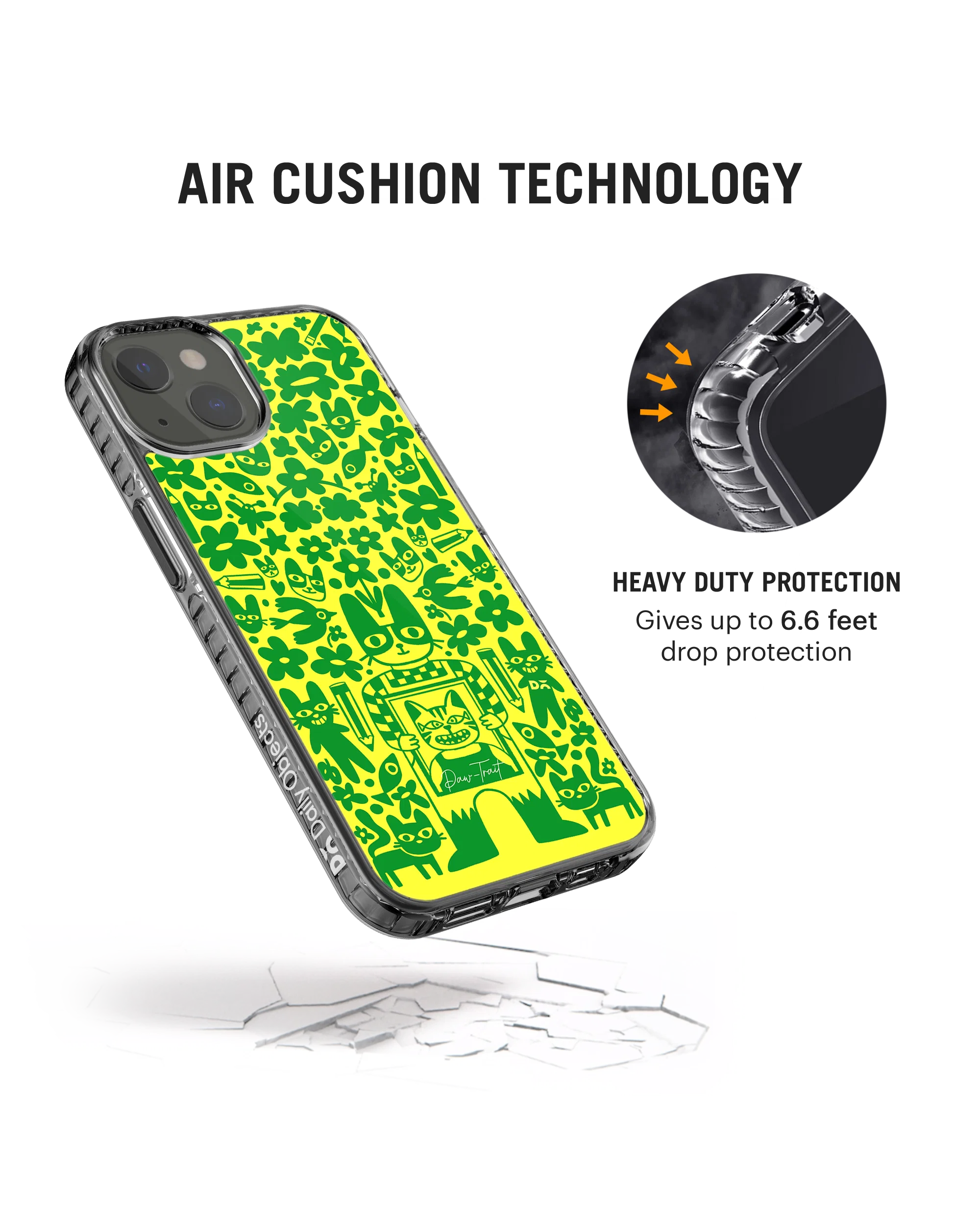 DailyObjects Mew Sketch Stride 2.0 Case Cover For iPhone 13 - Image 6