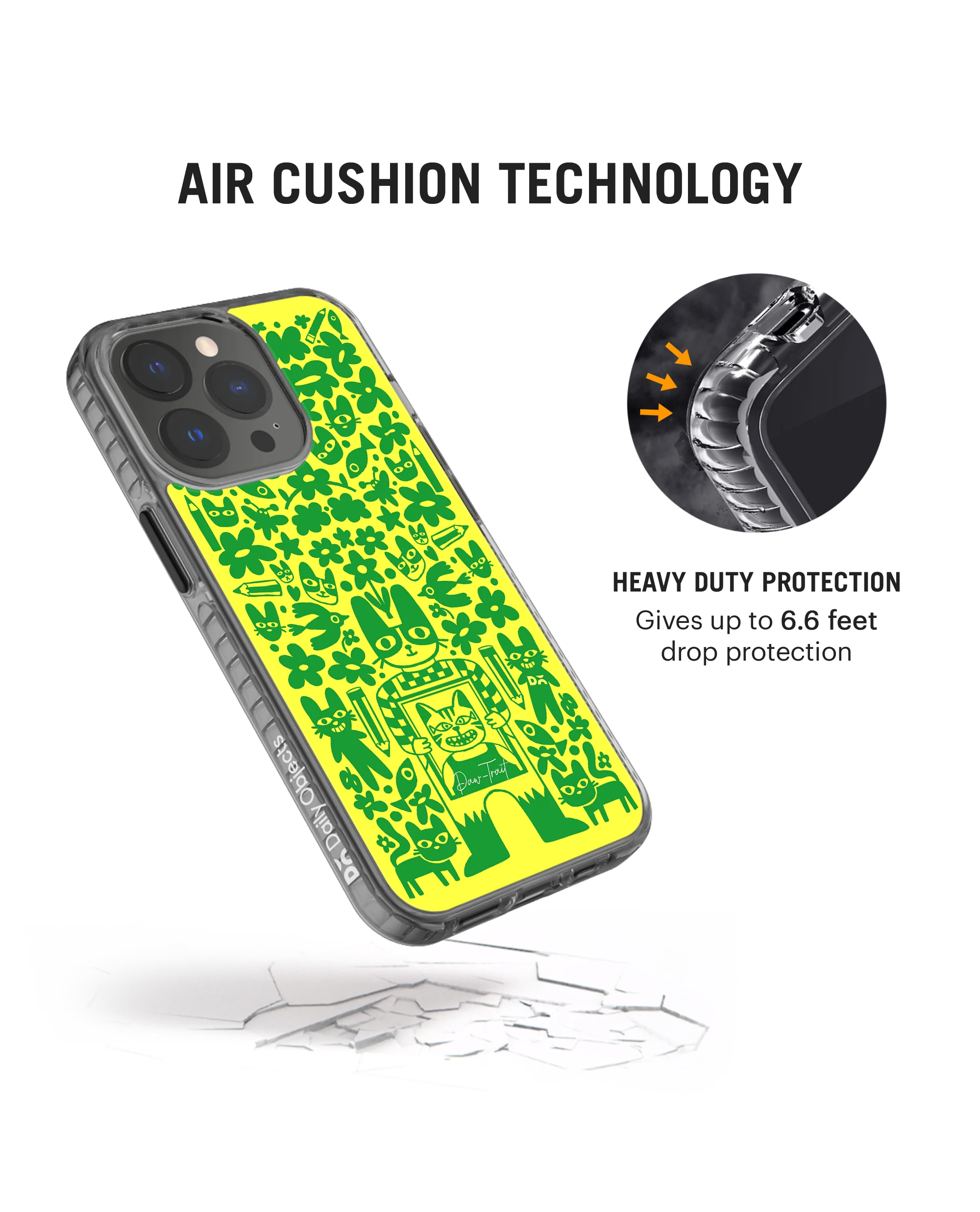 DailyObjects Mew Sketch Stride 2.0 Phone Case Cover For iPhone 15 Pro - Image 5