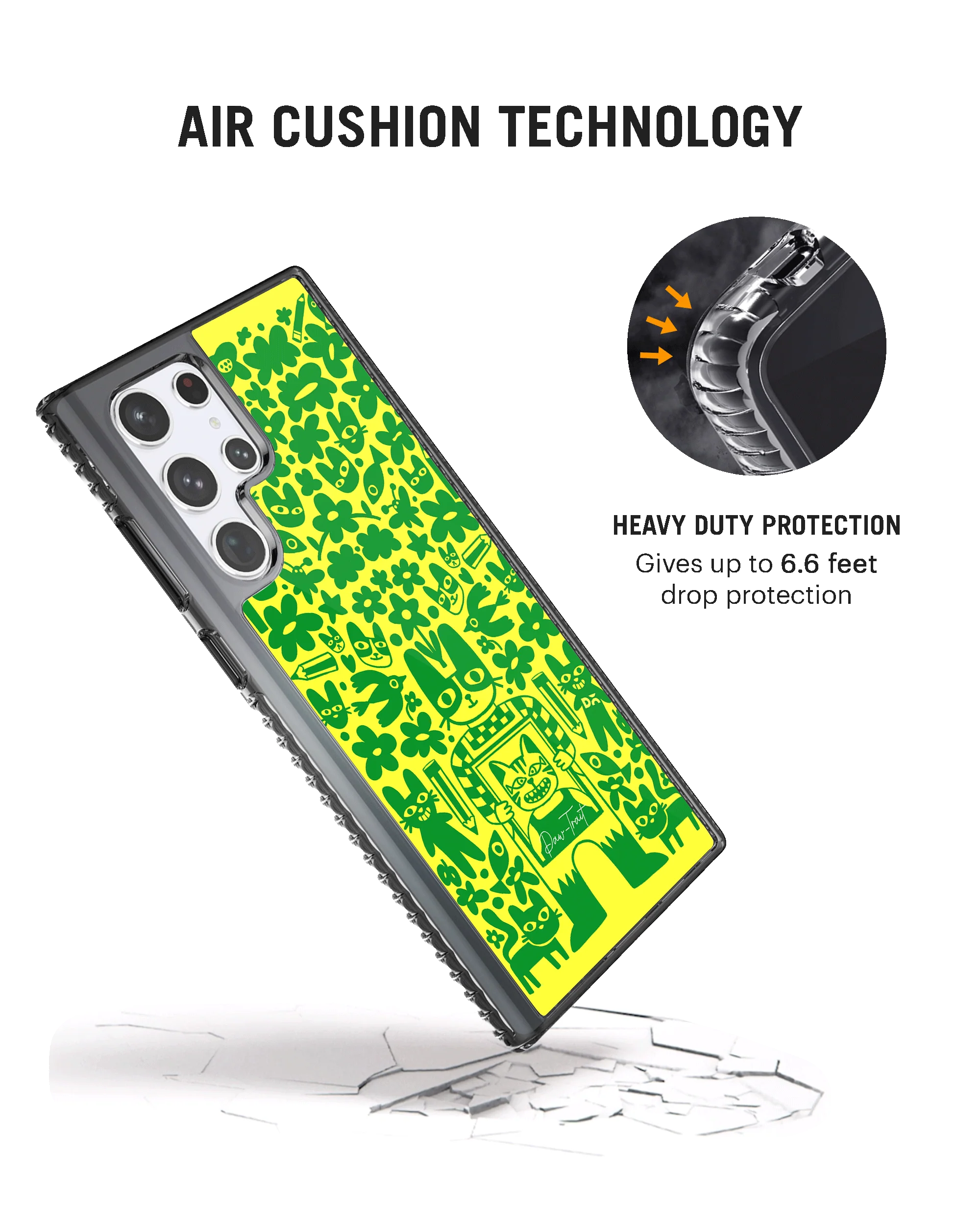 DailyObjects Mew Sketch Stride 2.0 Case Cover For Samsung Galaxy S23 Ultra - Image 2