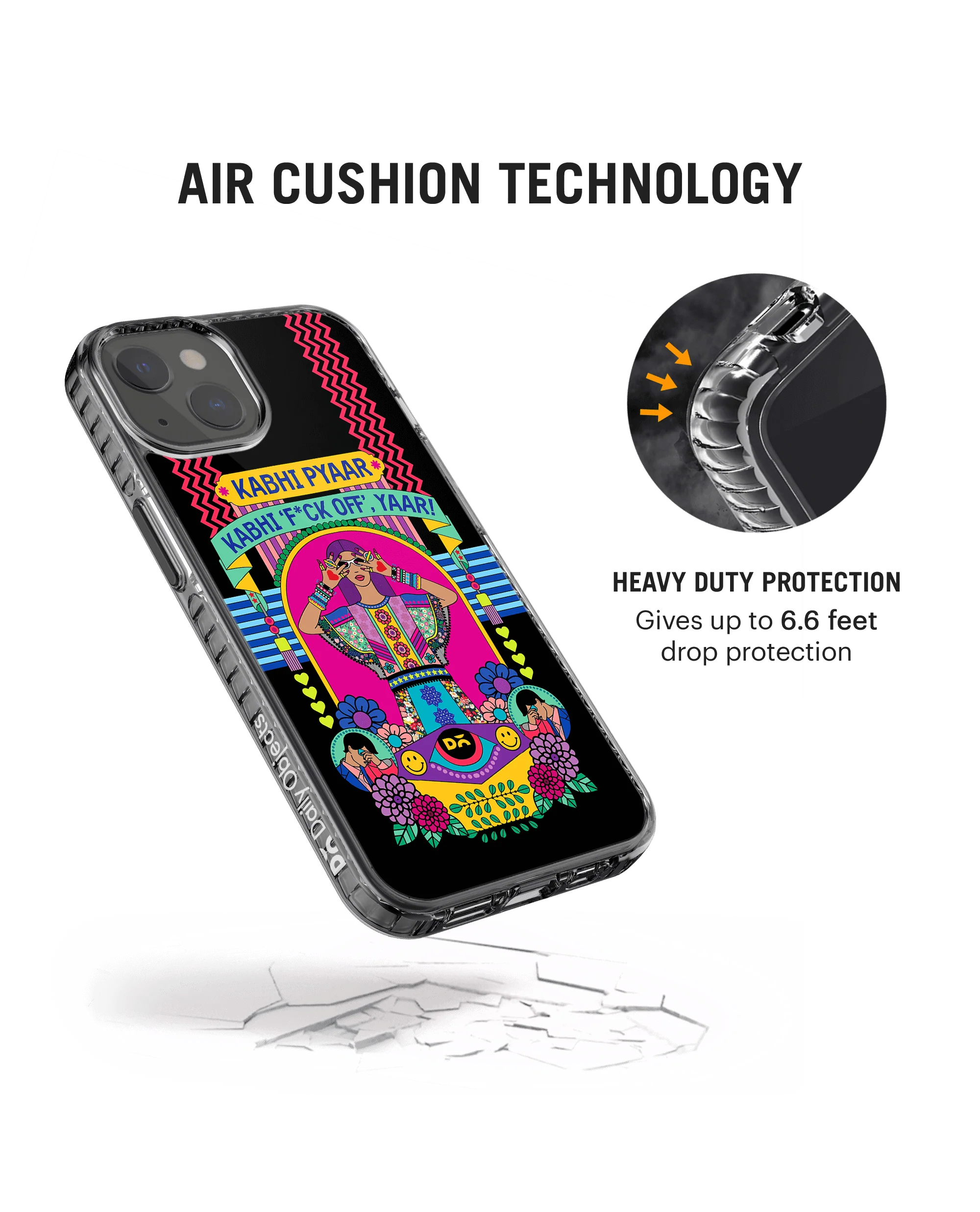DailyObjects Nasty Pyaar Stride 2.0 Case Cover For iPhone 13 - Image 2