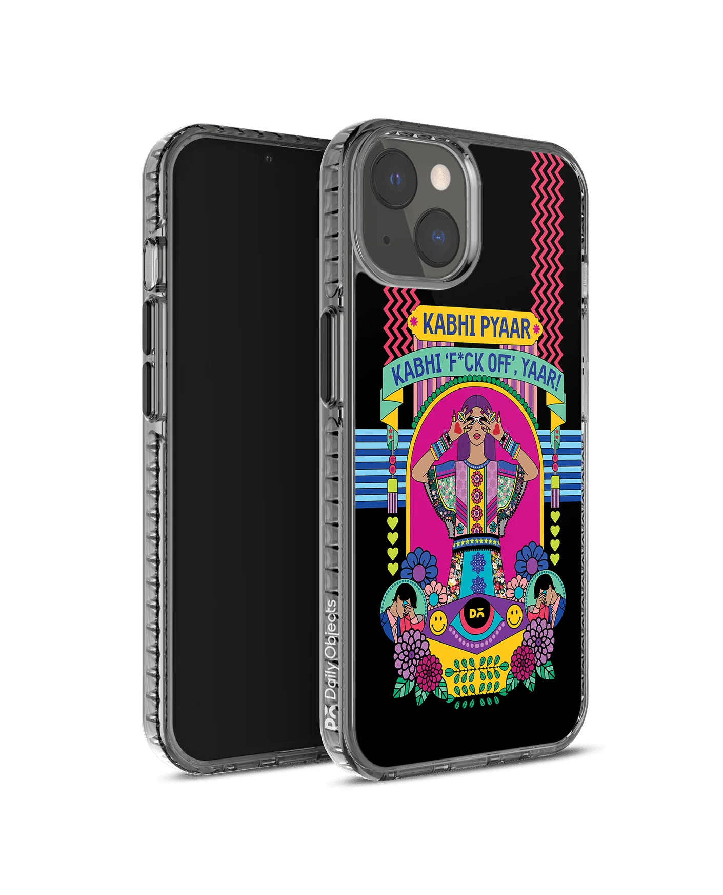 DailyObjects Nasty Pyaar Stride 2.0 Case Cover For iPhone 13 Mini - Image 3