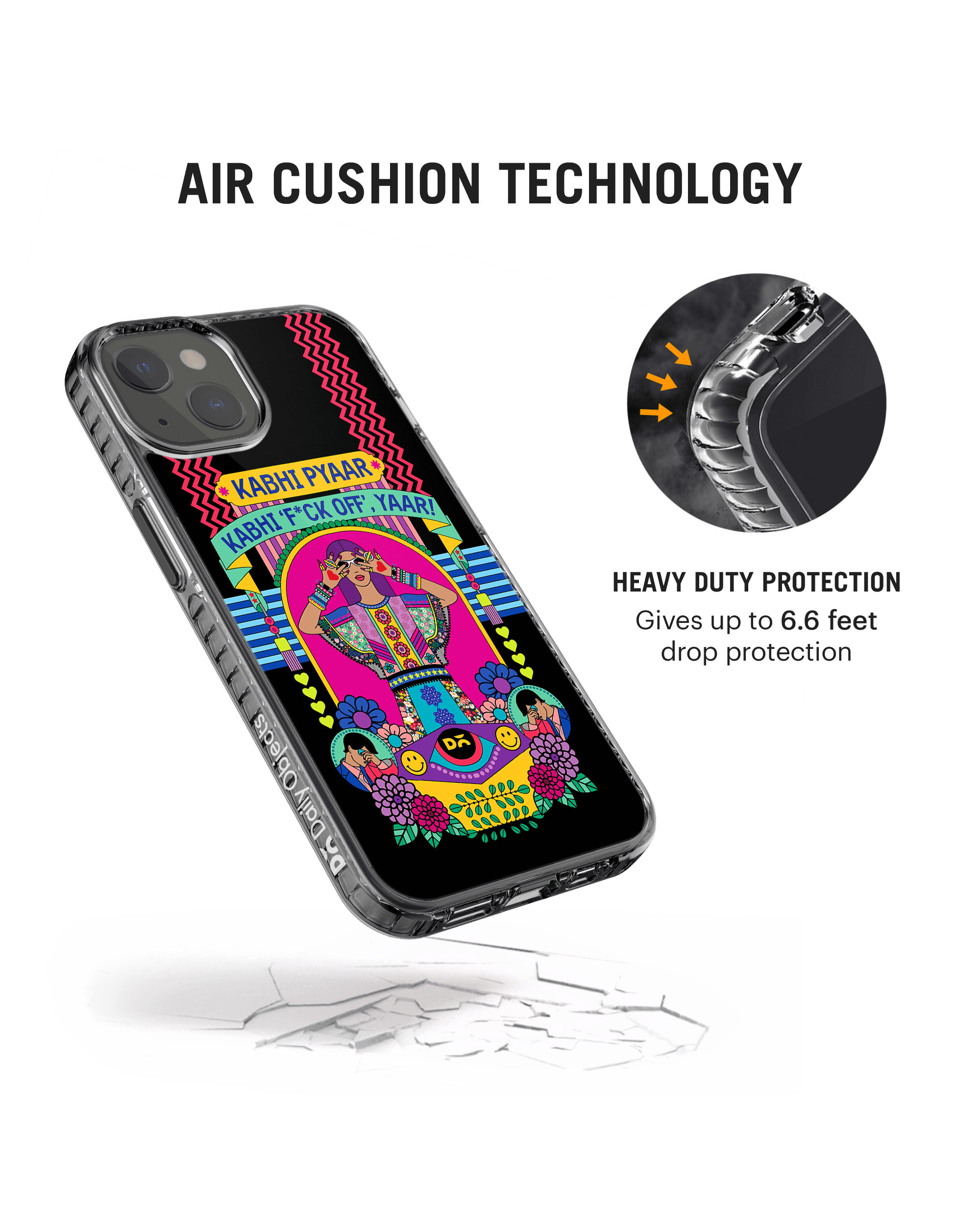 DailyObjects Nasty Pyaar Stride 2.0 Phone Case Cover For iPhone 14 - Image 2