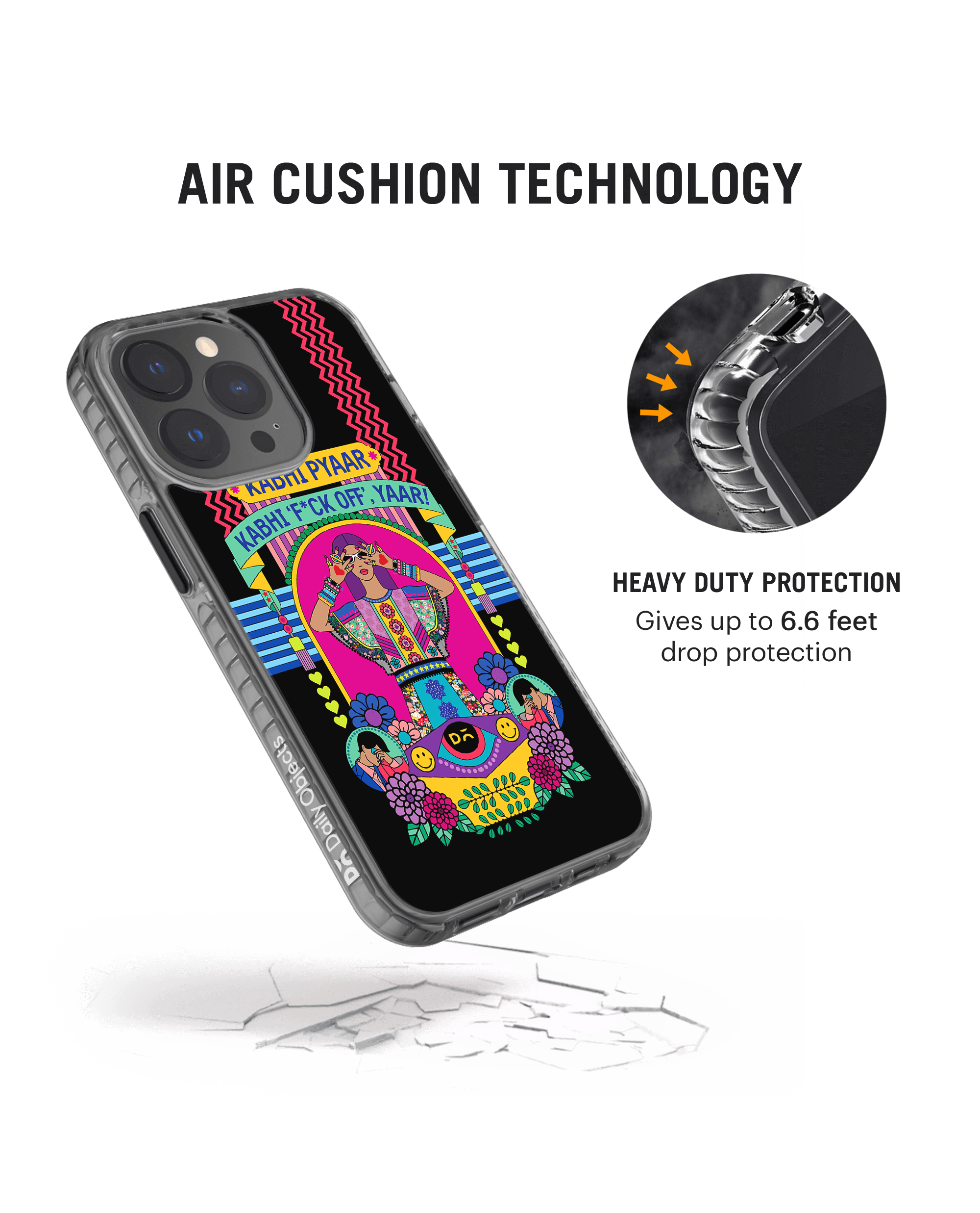 DailyObjects Nasty Pyaar Stride 2.0 Phone Case Cover For iPhone 14 Pro Max - Image 4