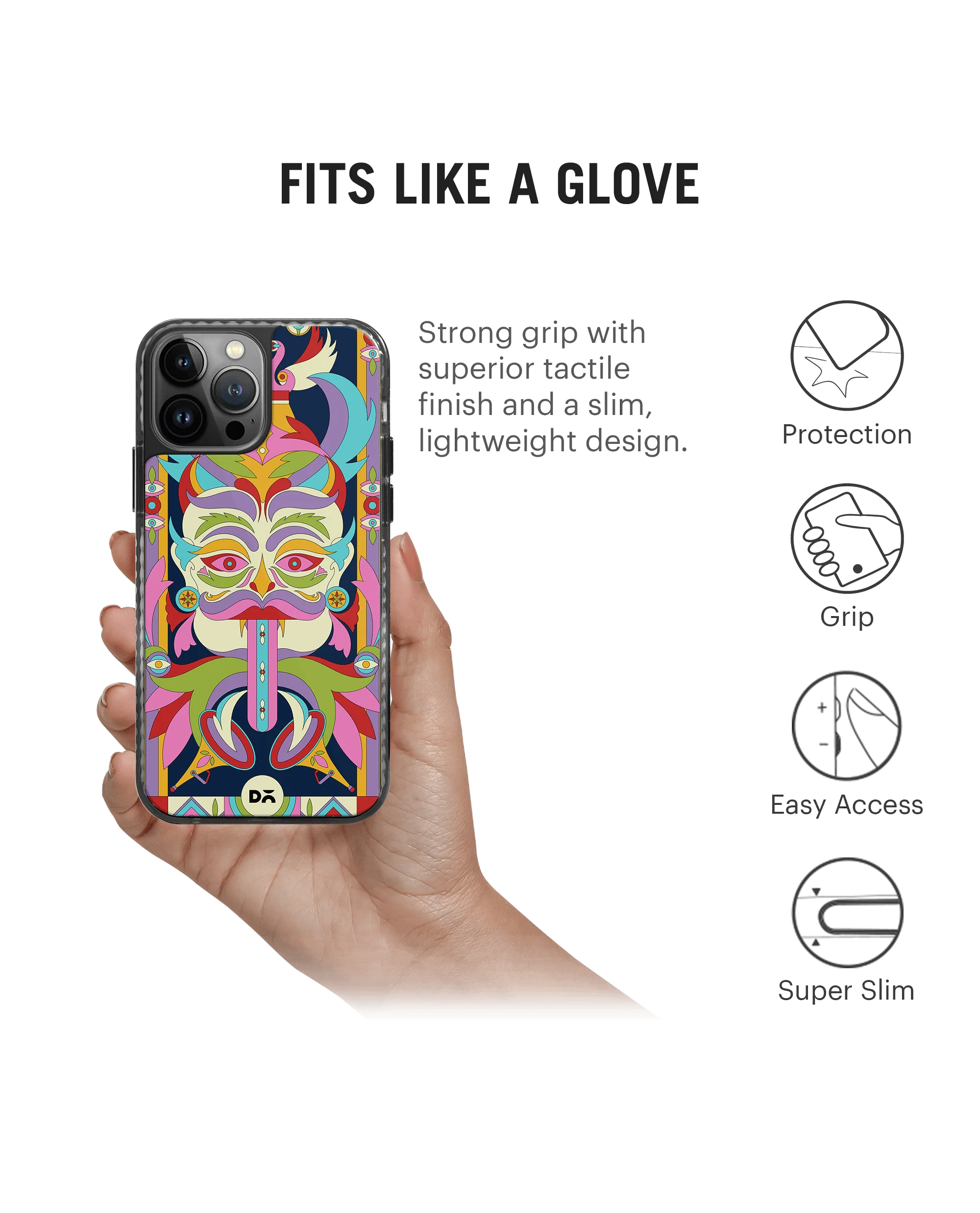 DailyObjects Nazar Mela Stride 2.0 Phone Case Cover For iPhone 14 Pro Max - Image 2