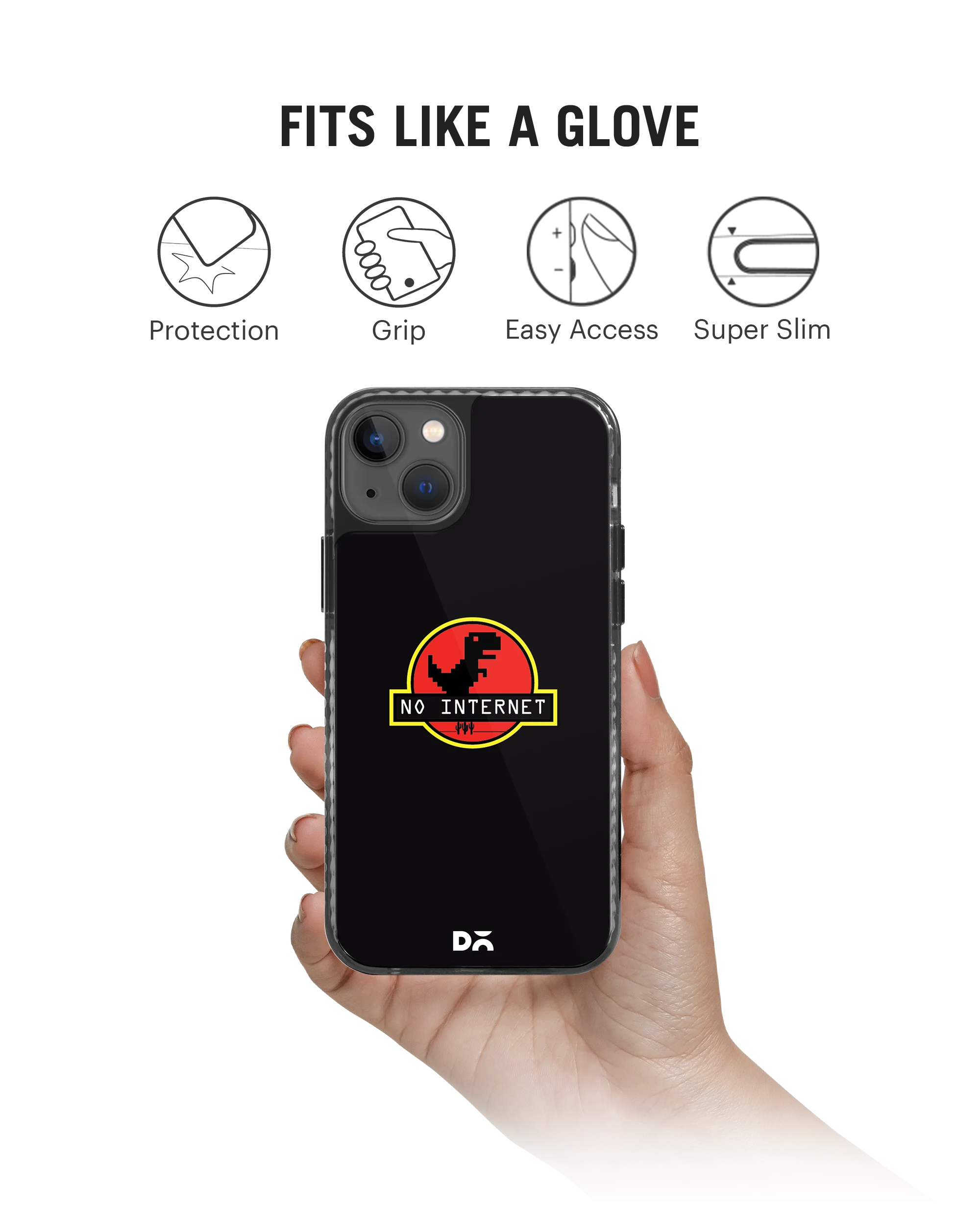 DailyObjects No Internet Stride 2.0 Phone Case Cover For iPhone 15 Plus - Image 2